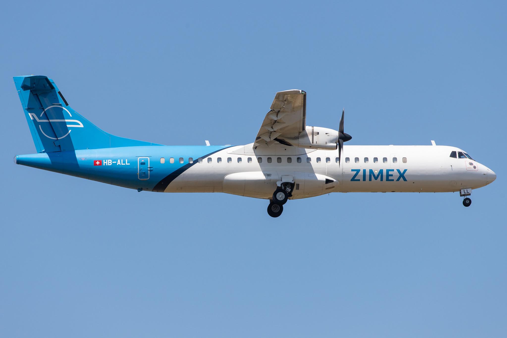 Frankfurt Airport: Zimex Aviation (XM / IMX) |  ATR 72-202(F) AT72 | HB-ALL | MSN 0411