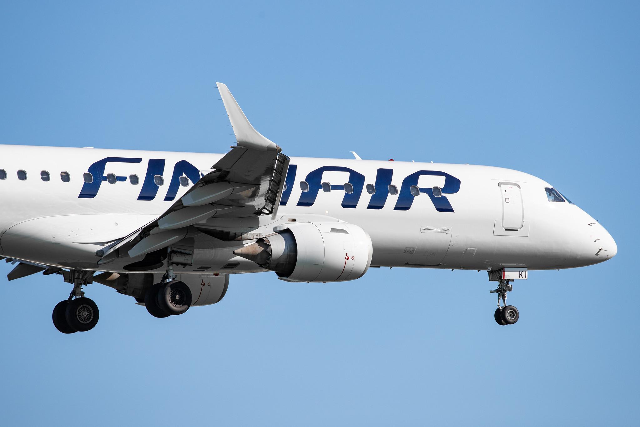 Hamburg Airport: Finnair (AY / FIN) | Operator: NORRA |  Embraer E190LR E190 | OH-LKI | MSN 19000117