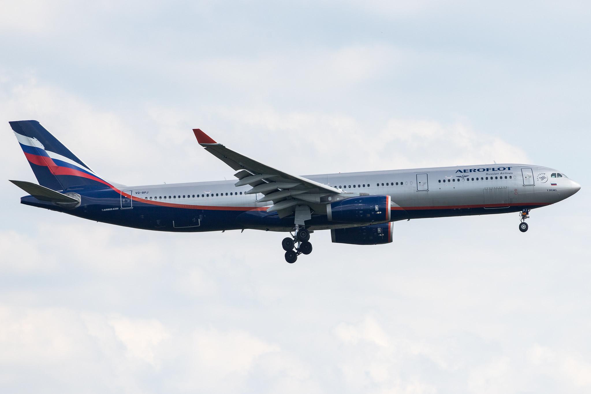 Frankfurt Airport: Aeroflot (SU / AFL) |  Airbus A330-343 A333 | VQ-BPJ | MSN 1328