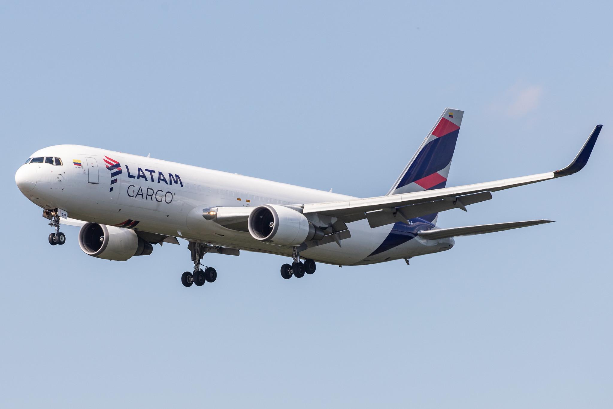Frankfurt Airport: LATAM Cargo (UC / LCO) | Operator: LATAM Cargo Colombia |  Boeing 767-316(ER)(BCF) B763 | N538LA | MSN 34628