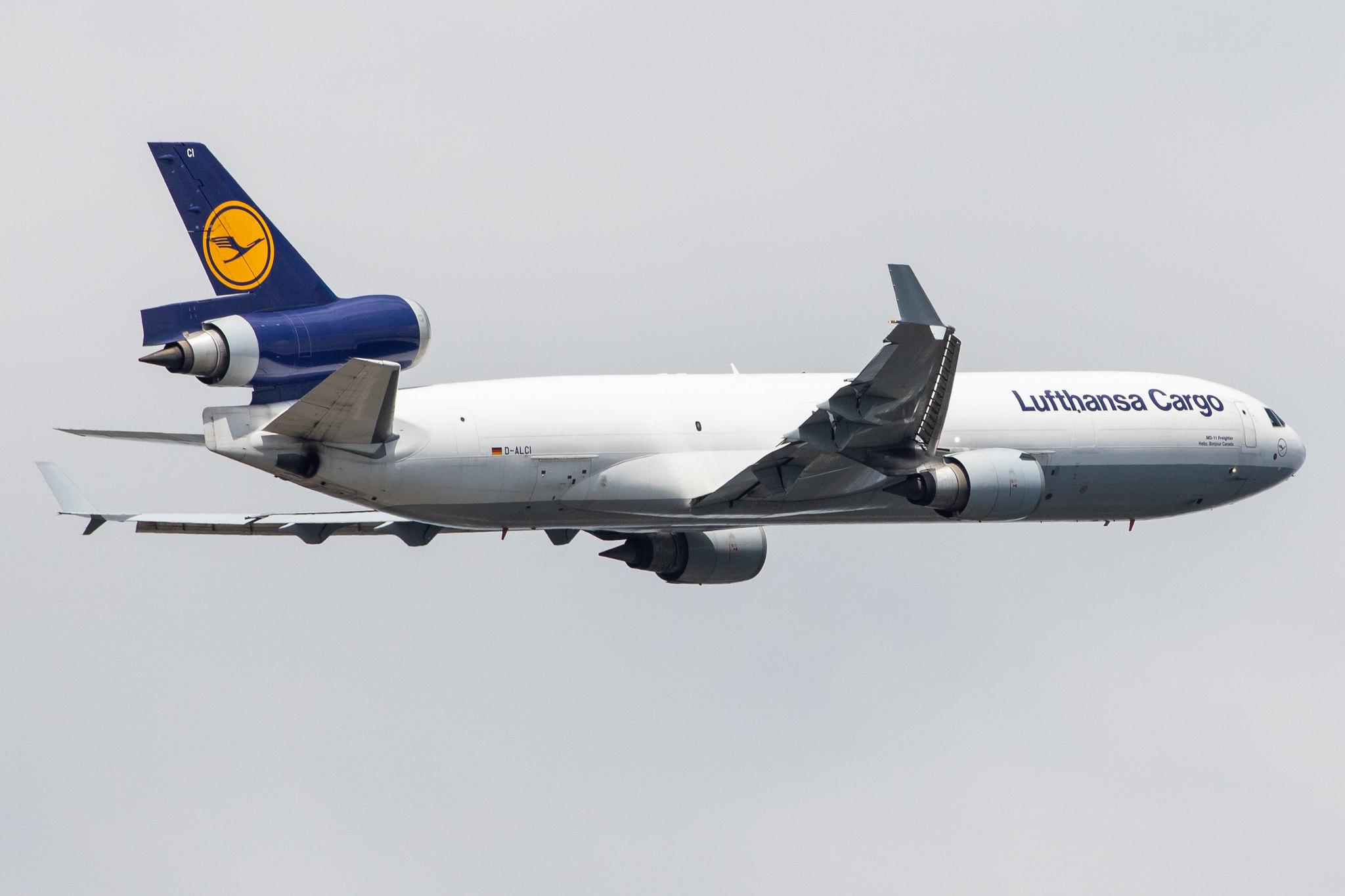 Frankfurt Airport: Lufthansa Cargo (/ GEC) |  McDonnell Douglas MD-11F MD11 | D-ALCI | MSN 48800