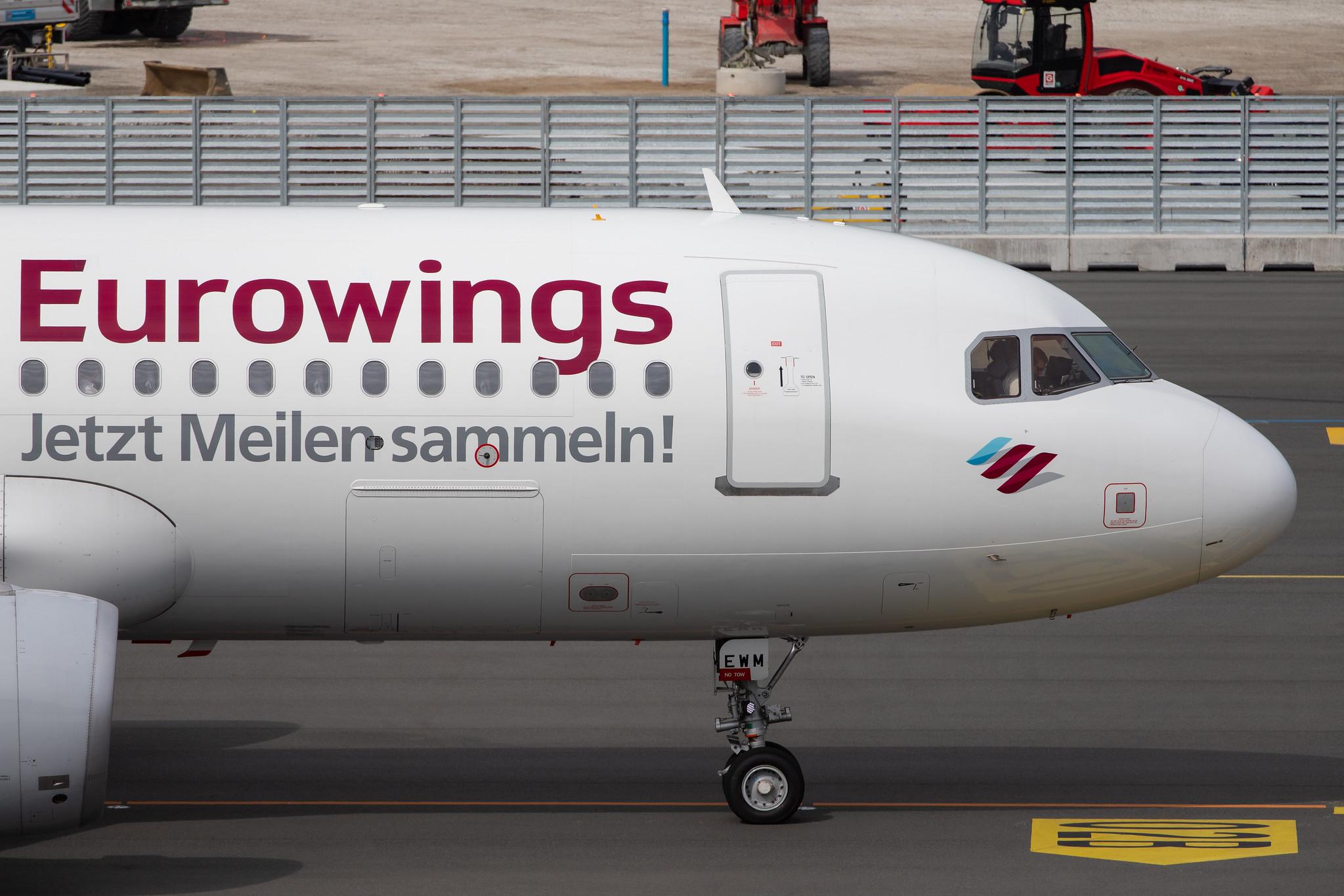 Hamburg Airport: Eurowings (EW / EWG) |  Livery: Boomerang Club Livery |  Airbus A320-214 A320 | D-AEWM | MSN 7259