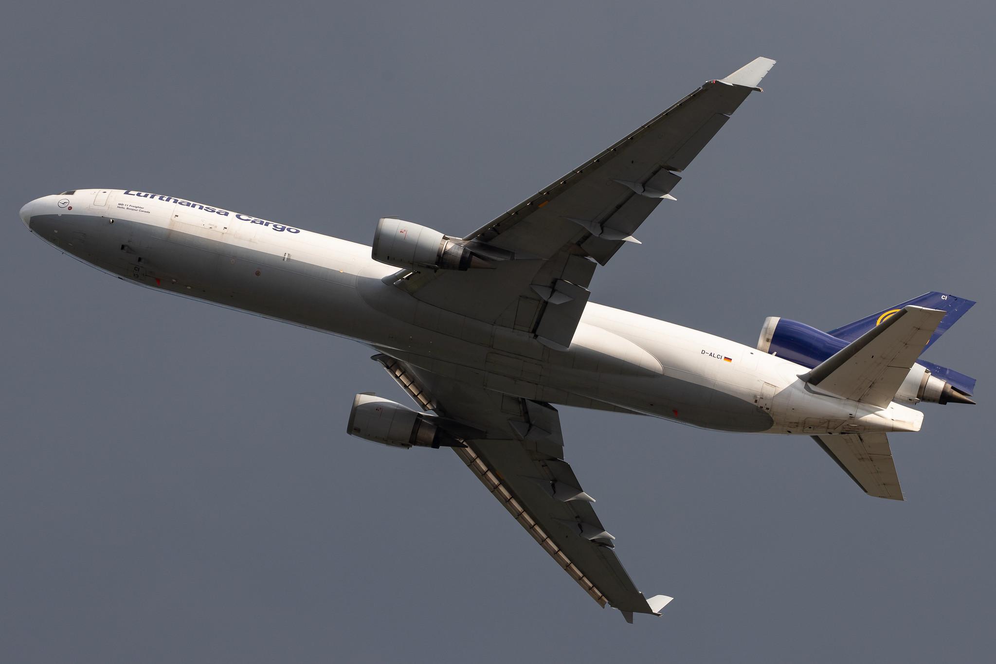 Frankfurt Airport: Lufthansa Cargo (/ GEC) |  McDonnell Douglas MD-11F MD11 | D-ALCI | MSN 48800