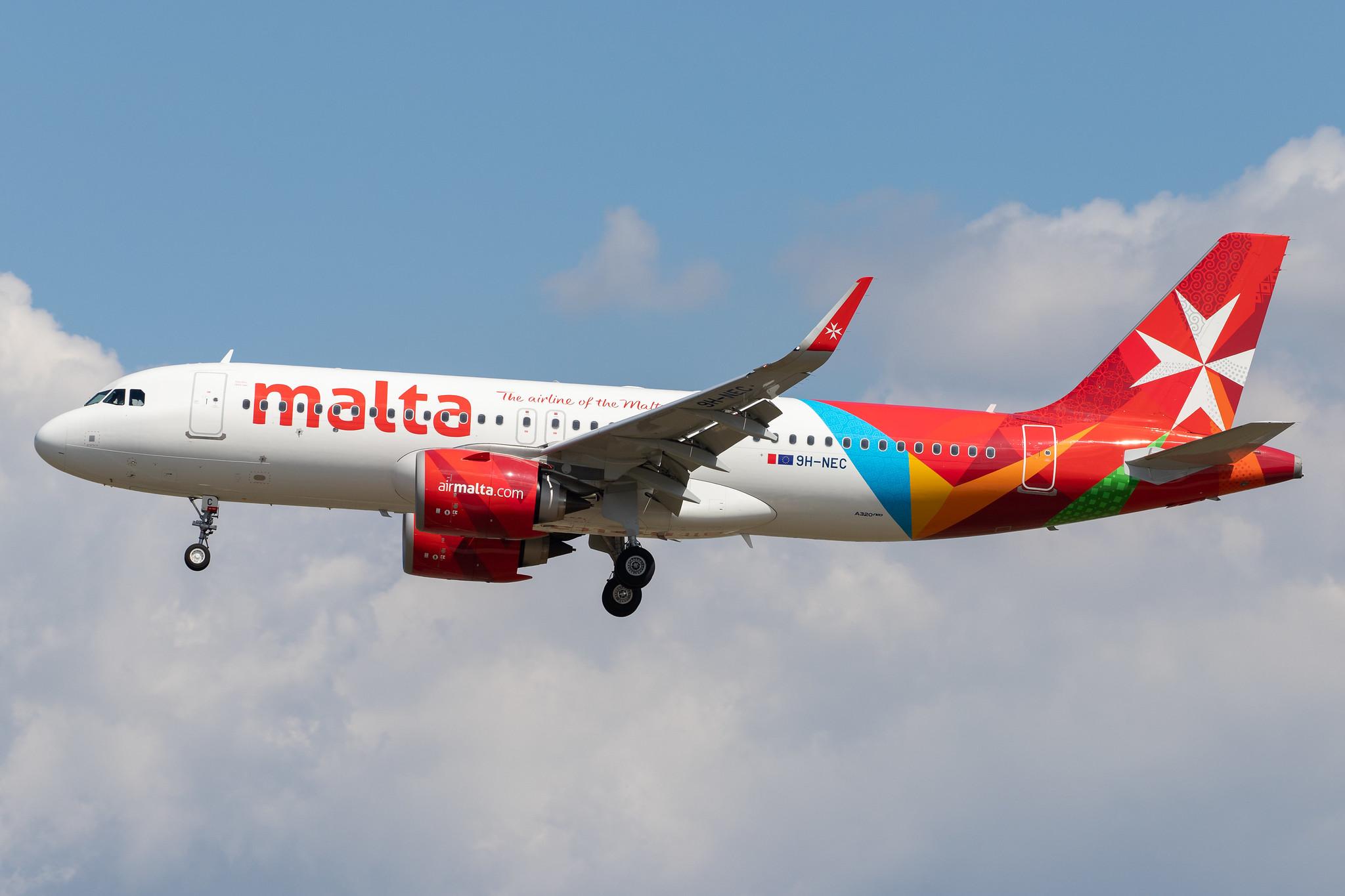 Frankfurt Airport: Air Malta (KM / AMC) |  Airbus A320-251N A20N | 9H-NEC | MSN 9049