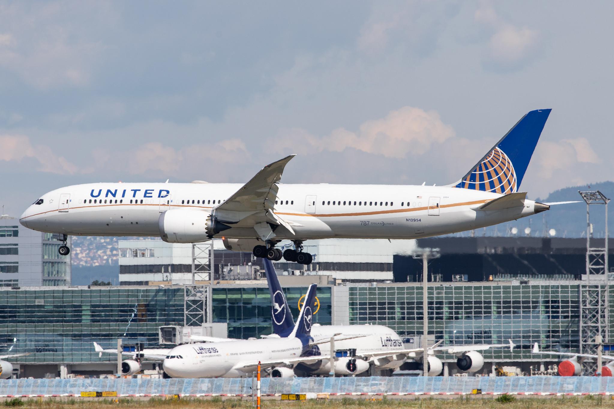 Frankfurt Airport: United Airlines (UA / UAL) |  Boeing 787-9 Dreamliner B789 | N13954 | MSN 36405