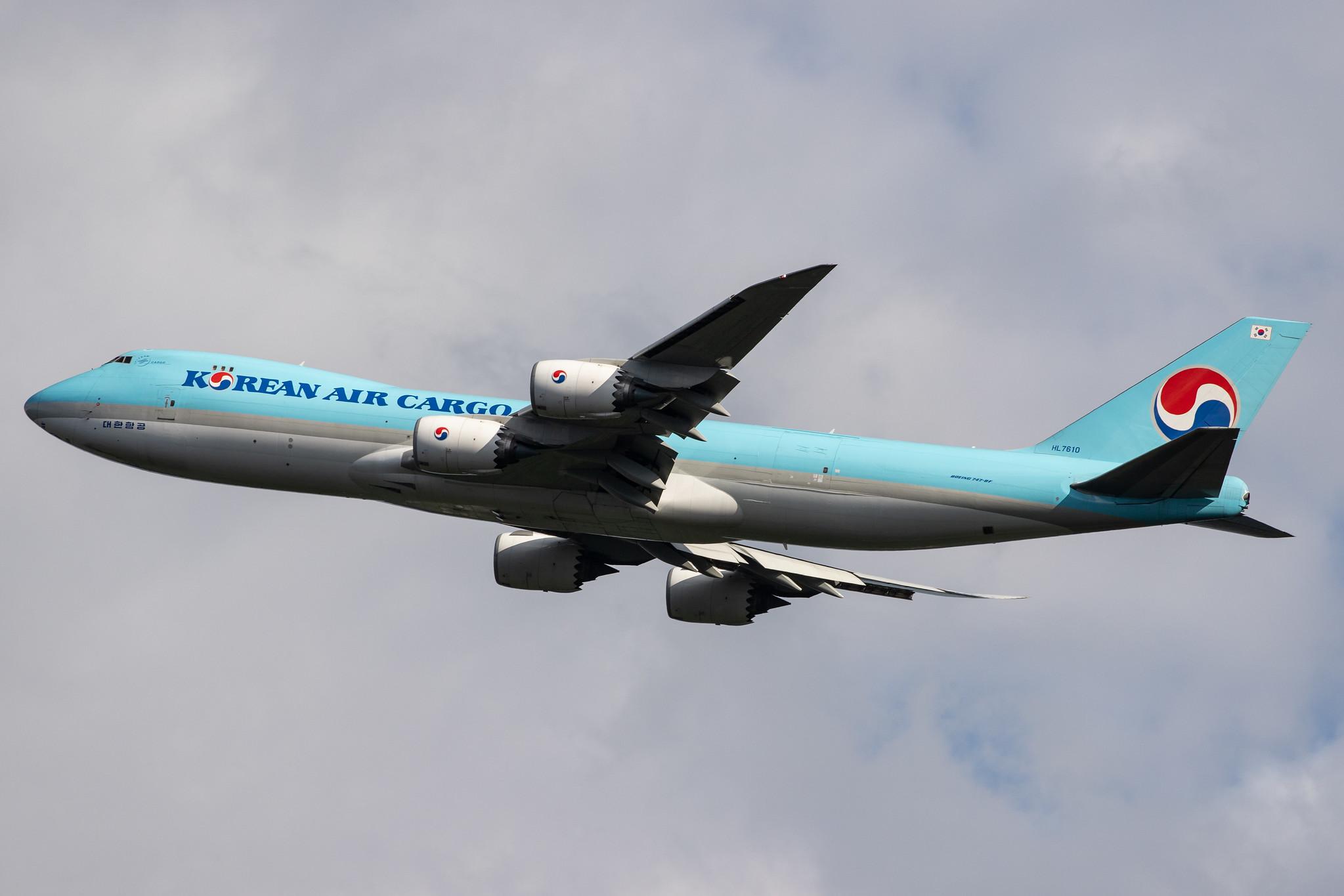 Frankfurt Airport: Korean Air Cargo (KE / KAL) | Operator: Korean Air |  Boeing 747-8HT(F) B748 | HL7610 | MSN 37133
