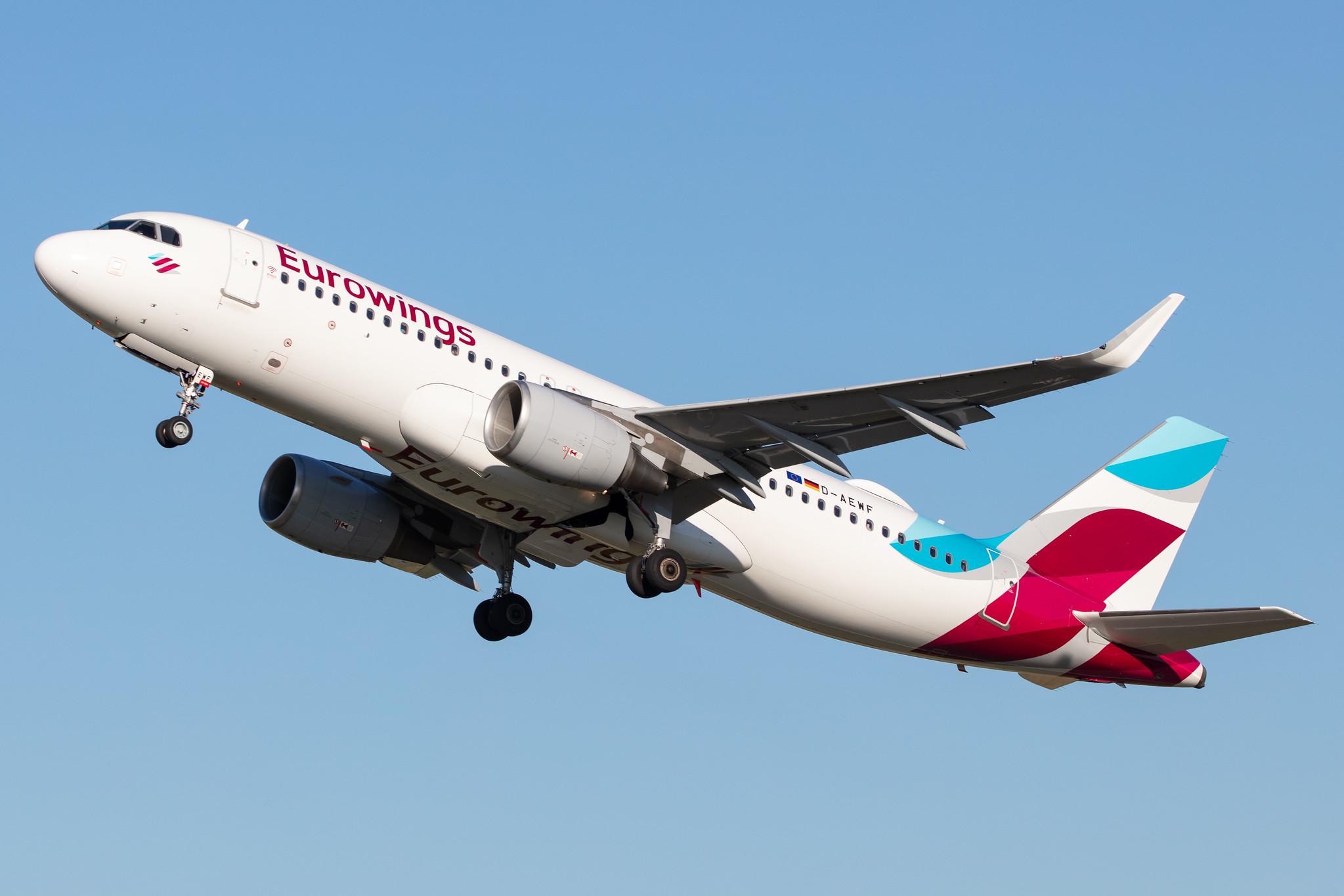 Hamburg Airport: Eurowings (EW / EWG) |  Airbus A320-214 A320 | D-AEWF | MSN 7087