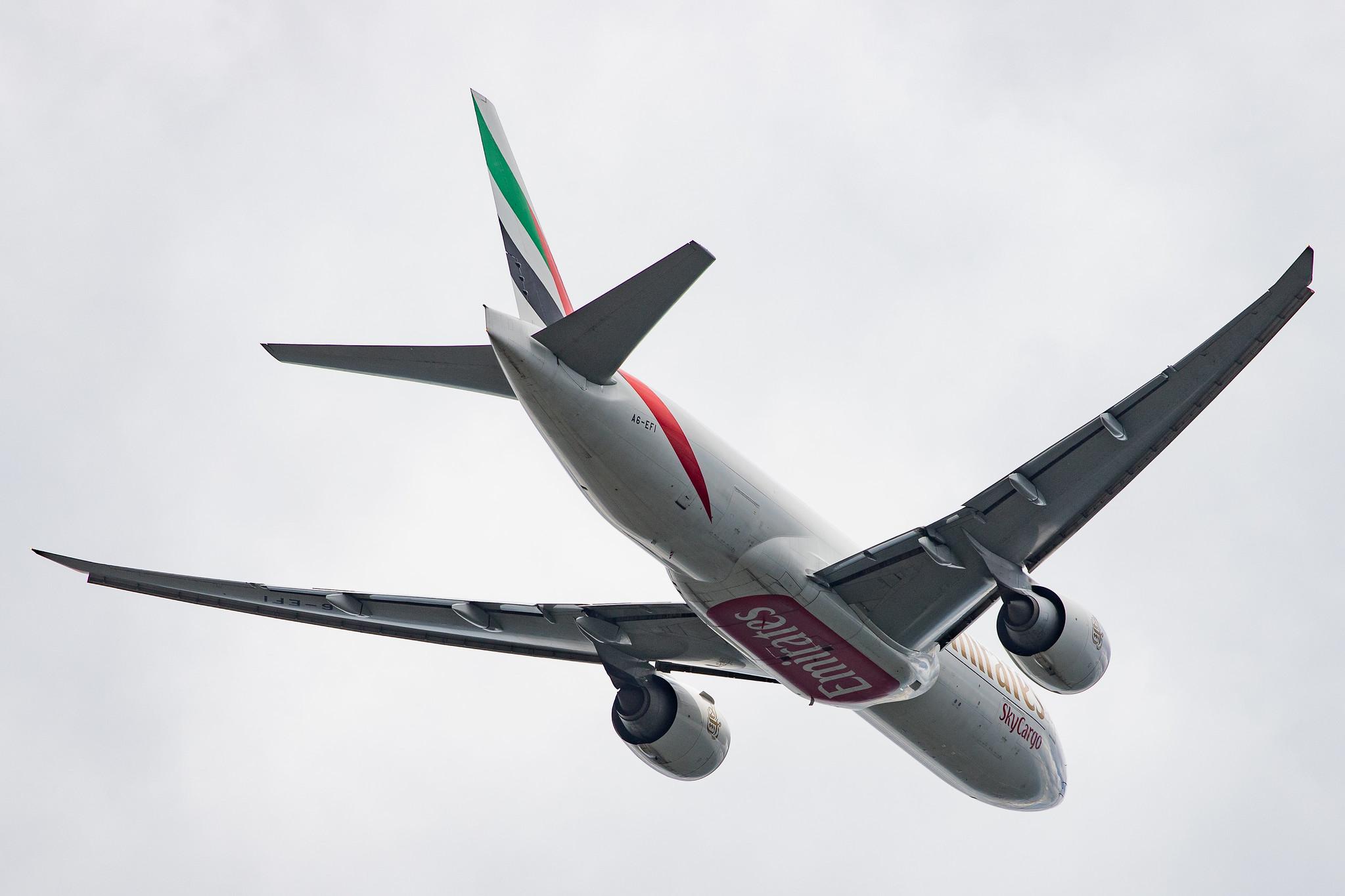 Frankfurt Airport: Emirates SkyCargo (EK / UAE) | Operator: Emirates |  Boeing 777-F1H B77L | A6-EFI | MSN 35609