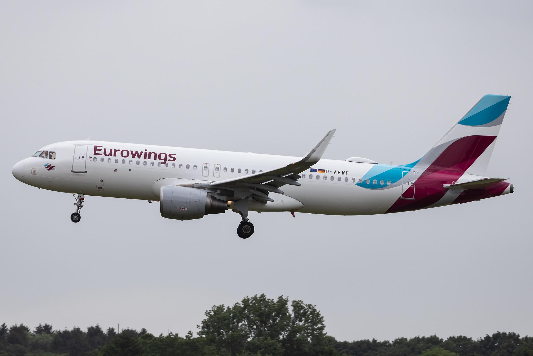 Hamburg Airport: Eurowings (EW / EWG) |  Airbus A320-214 A320 | D-AEWF | MSN 7087