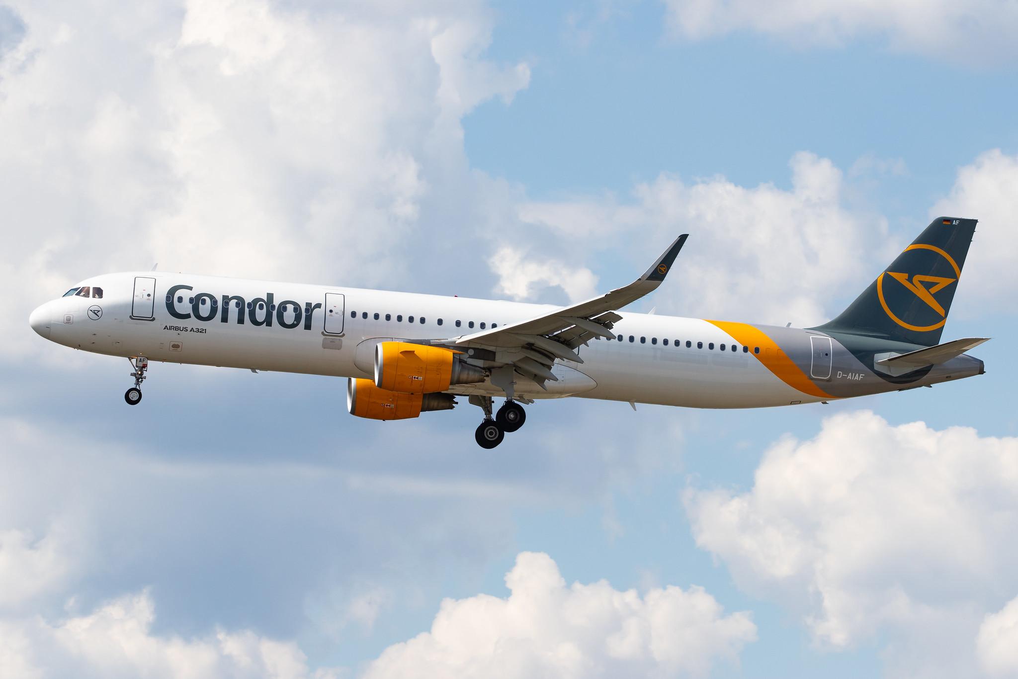 Frankfurt Airport: Condor (DE / CFG) |  Airbus A321-211 A321 | D-AIAF | MSN 6459