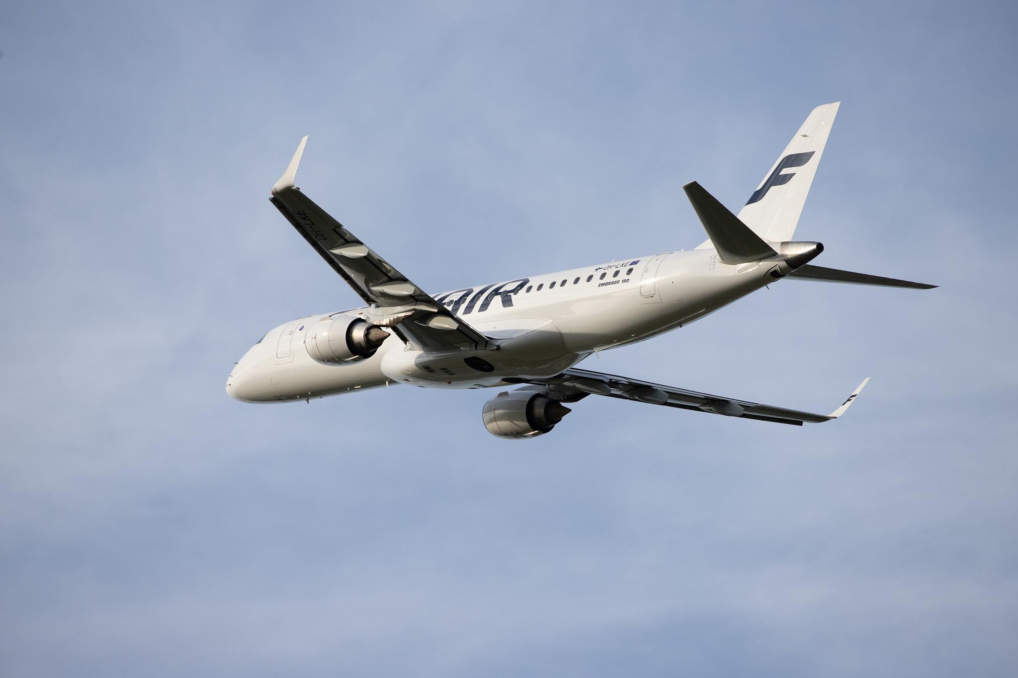 Hamburg Airport: Finnair (AY / FIN) | Operator: NORRA |  Embraer E190LR E190 | OH-LKE | MSN 19000059