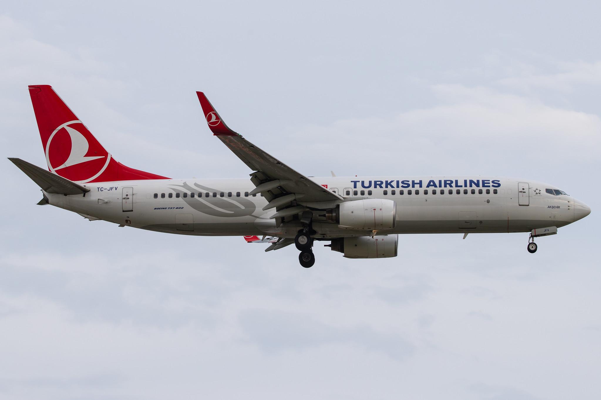 Hamburg Airport: Turkish Airlines (TK / THY) |  Boeing 737-8F2 B738 | TC-JFV | MSN 29782