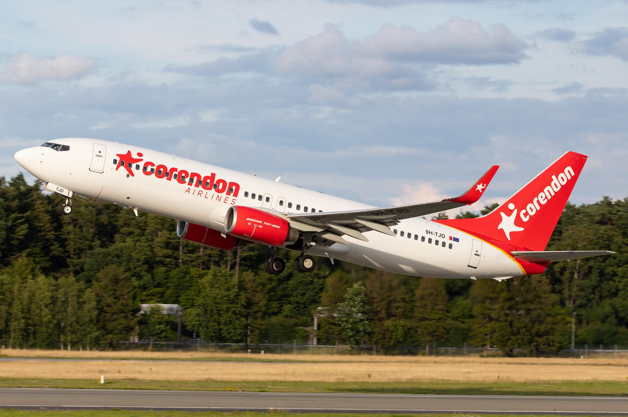 Hamburg Airport: Corendon Airlines (XC / CAI) | Operator: Corendon Airlines Europe |  Boeing 737-84P B738 | 9H-TJD | MSN 35077