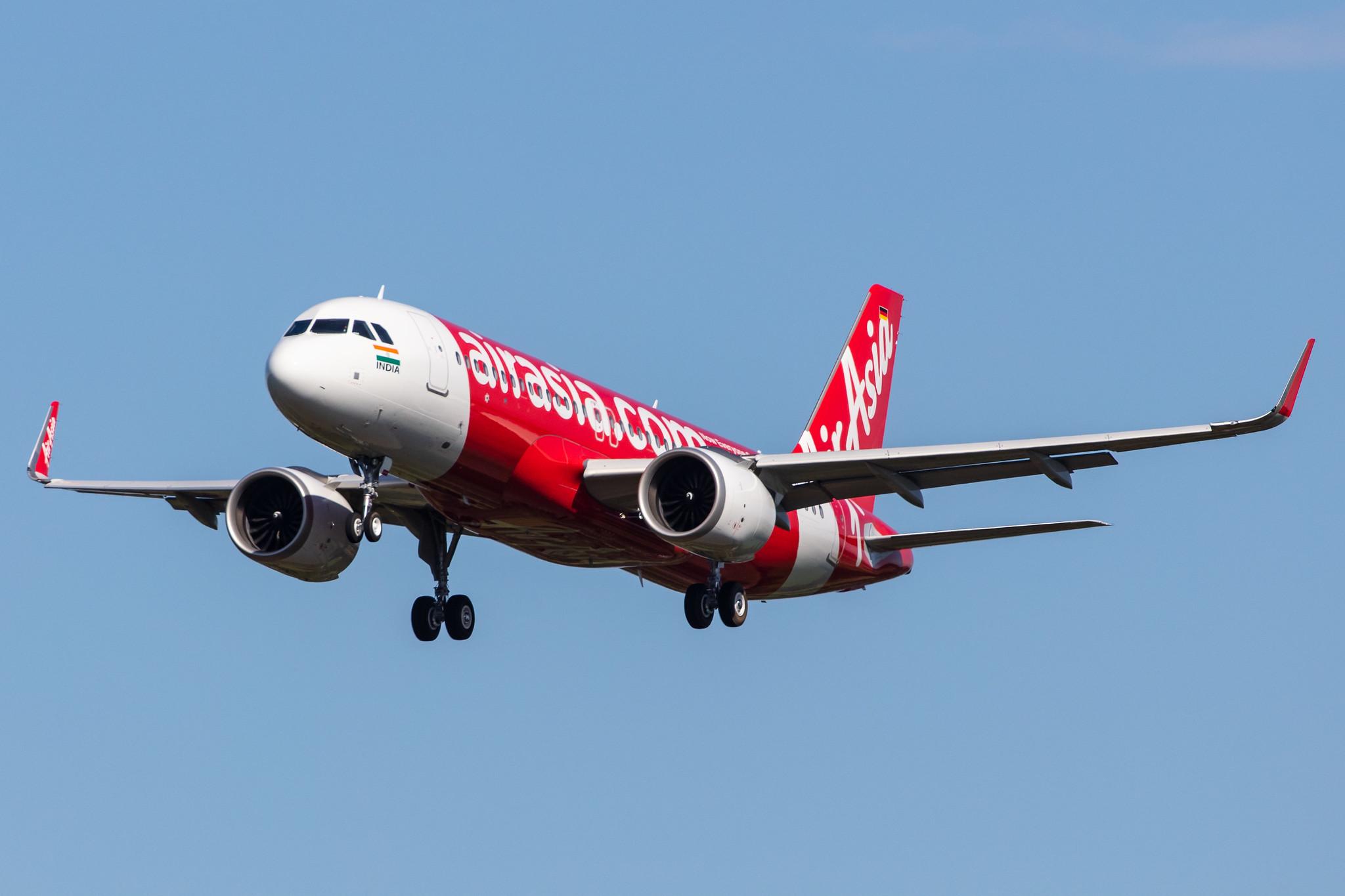 Hamburg Airport: AirAsia (AK / AXM) | Operator: AirAsia India |  Airbus A320-251N A20N | D-AXAQ | MSN 9525