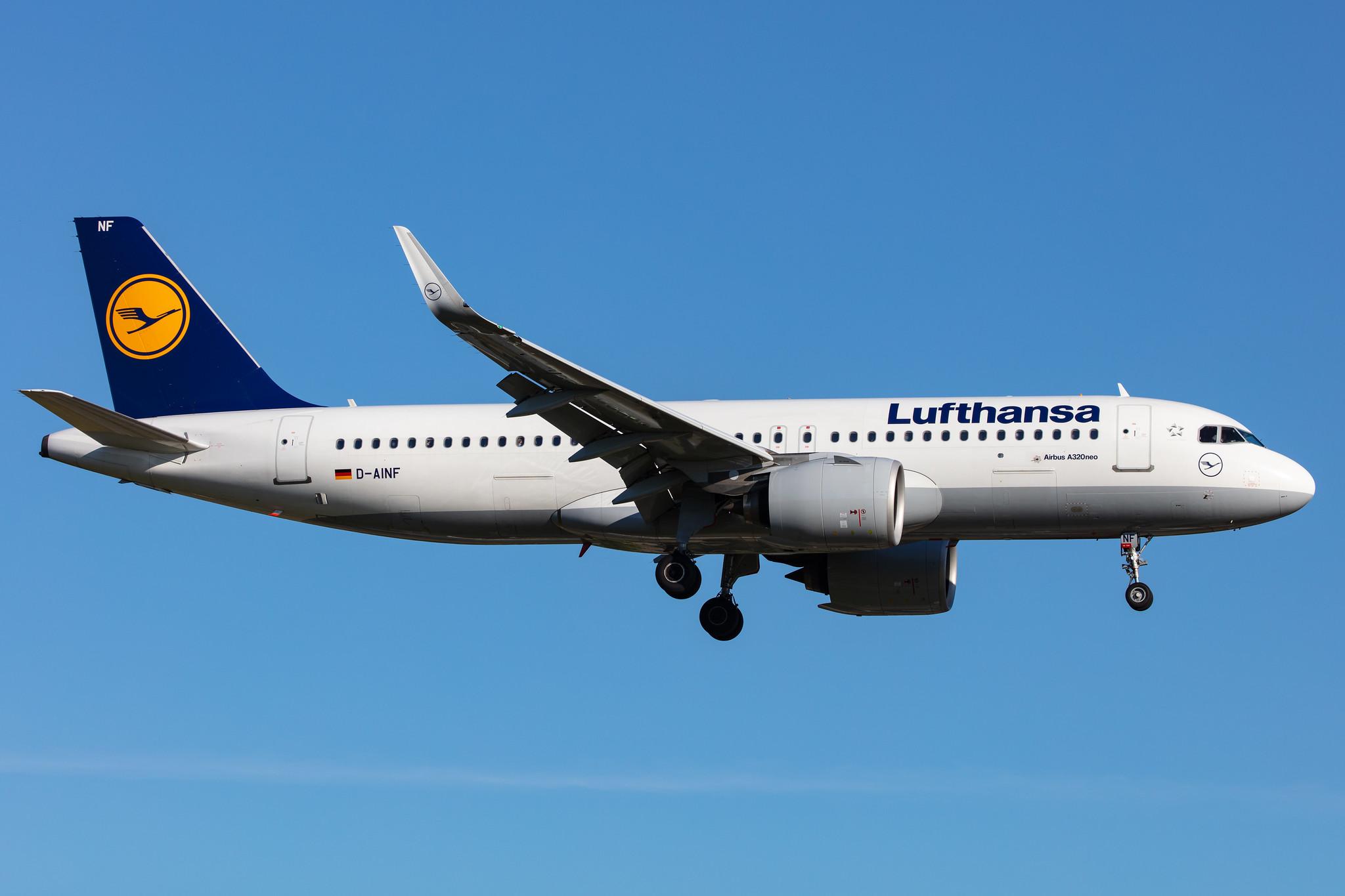 Hamburg Airport: Lufthansa (LH / DLH) |  Airbus A320-271N A20N | D-AINF | MSN 7577