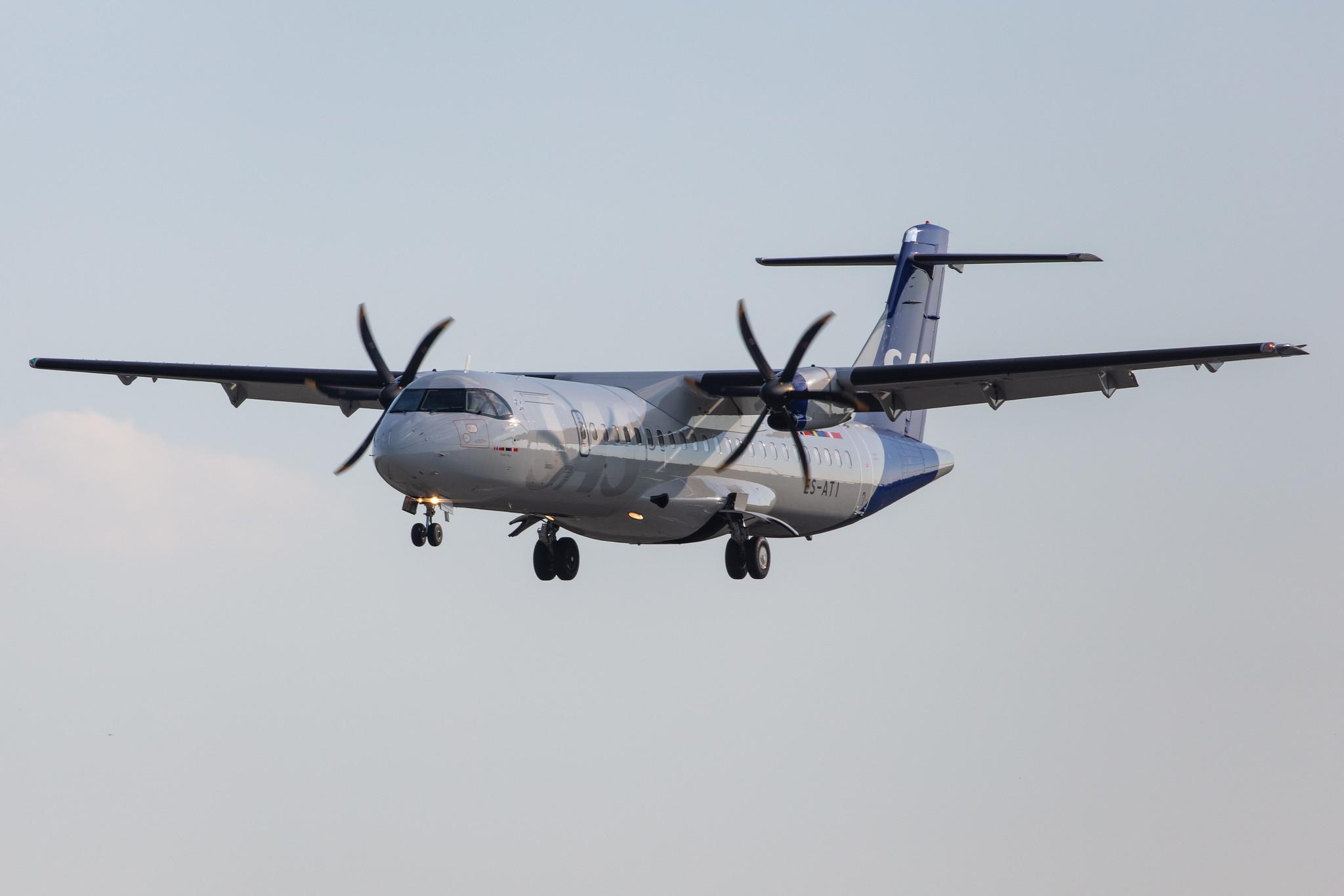 Hamburg Airport: SAS (SK / SAS) | Operator: Xfly |  ATR 72-600 AT76 | ES-ATI | MSN 1075