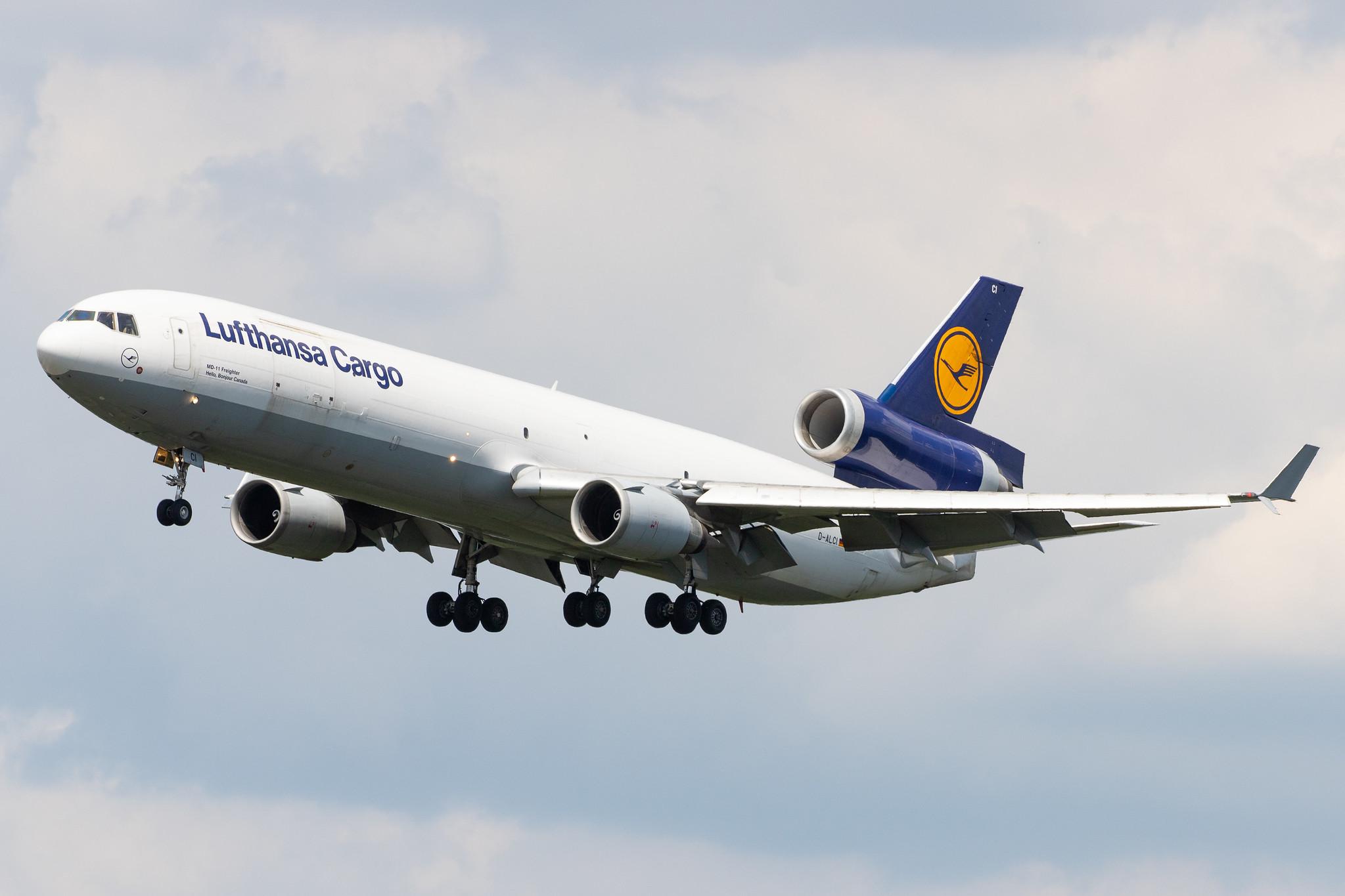 Frankfurt Airport: Lufthansa Cargo (/ GEC) |  McDonnell Douglas MD-11F MD11 | D-ALCI | MSN 48800