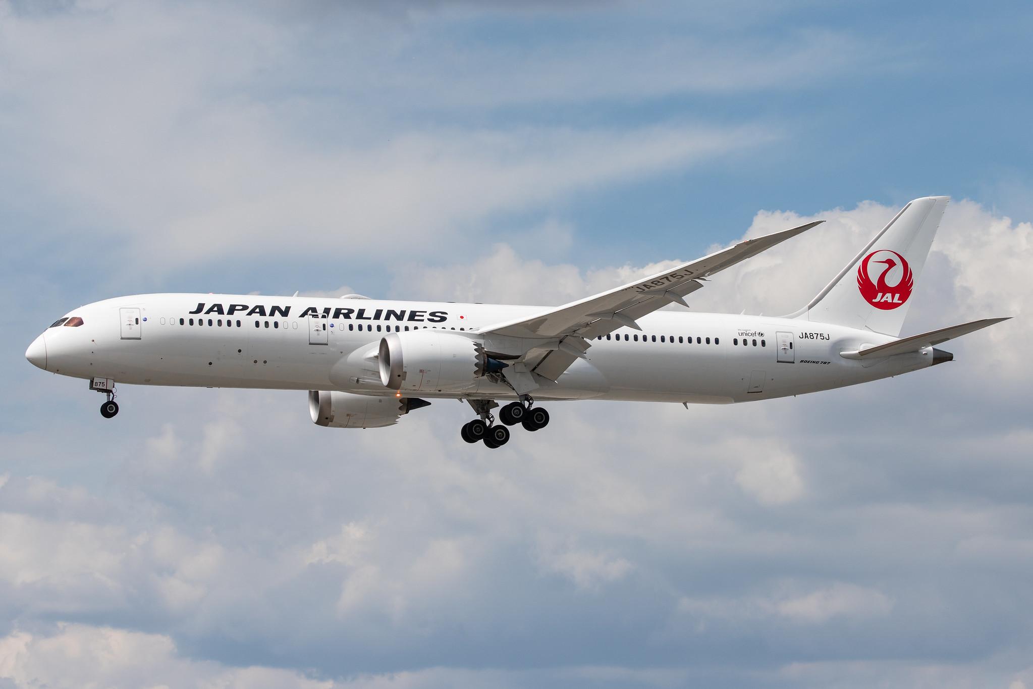 Frankfurt Airport: Japan Airlines (JL / JAL) |  Boeing 787-9 Dreamliner B789 | JA875J | MSN 38134