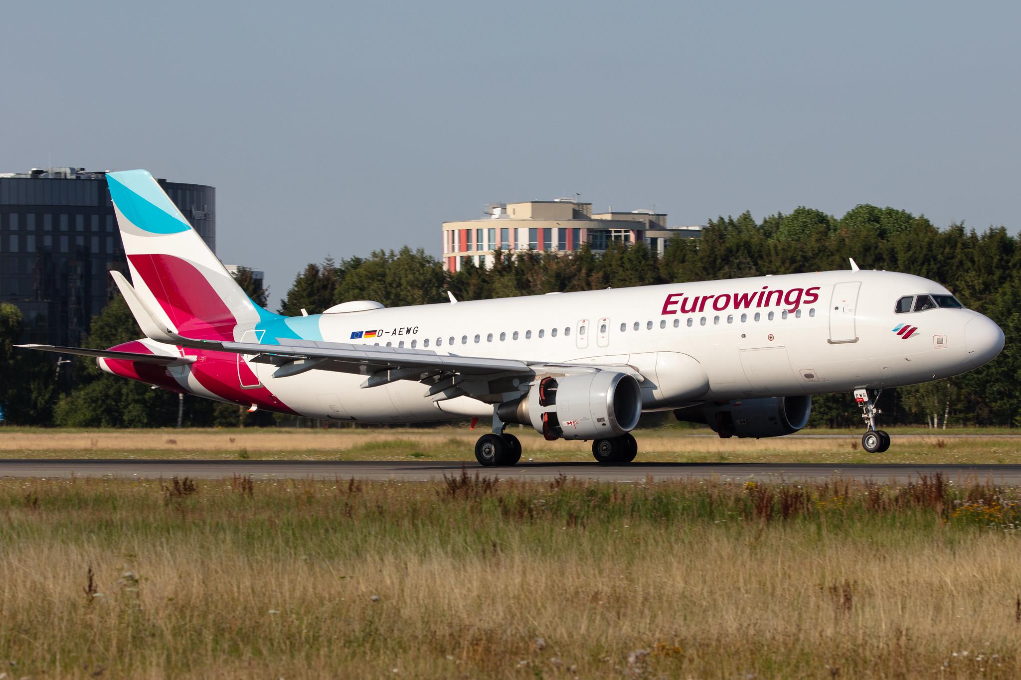 Hamburg Airport: Eurowings (EW / EWG) |  Airbus A320-214 A320 | D-AEWG | MSN 7121