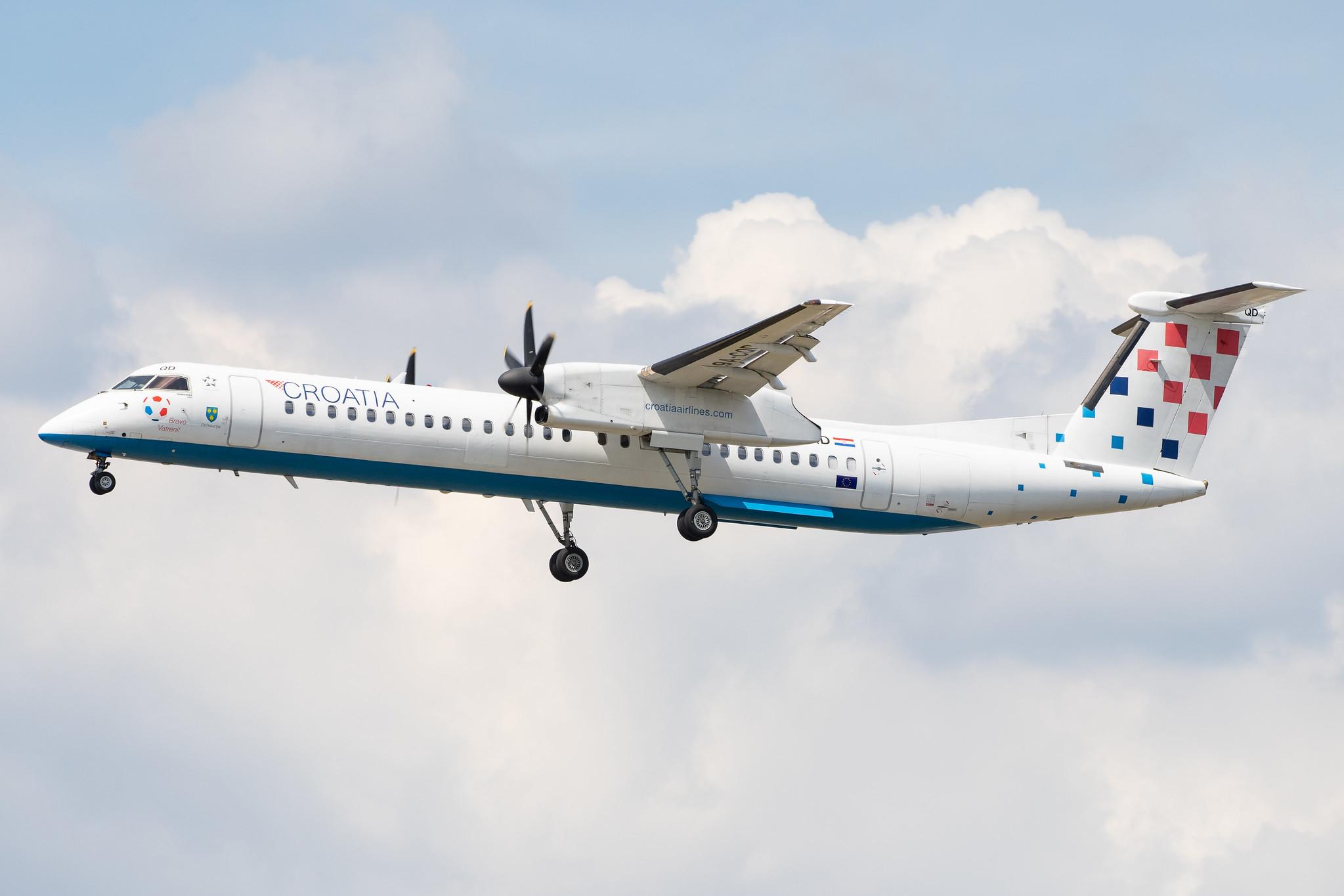 Frankfurt Airport: Croatia Airlines (OU / CTN) |  De Havilland Canada Dash 8-400 DH8D | 9A-CQD | MSN 4260