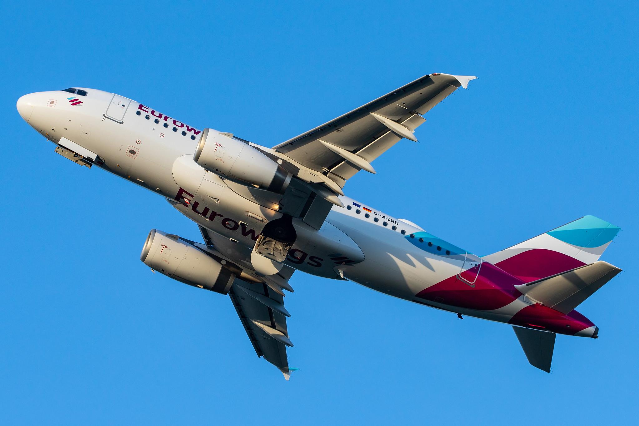 Hamburg Airport: Eurowings (EW / EWG) |  Airbus A319-132 A319 | D-AGWE | MSN 3128