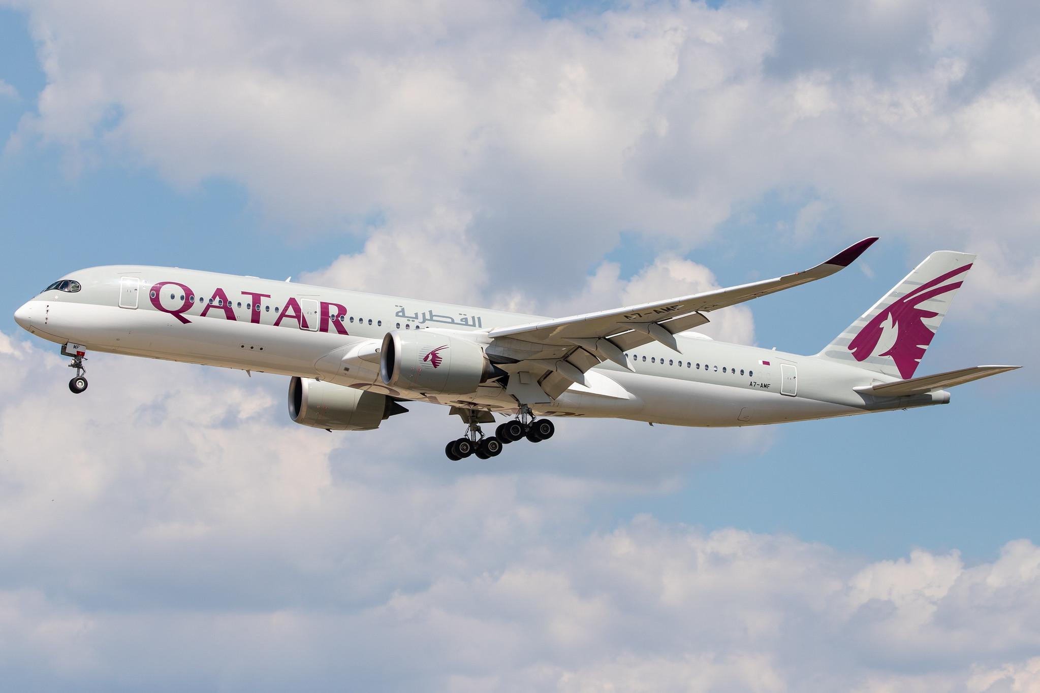 Frankfurt Airport: Qatar Airways (QR / QTR) |  Airbus A350-941 A359 | A7-AMF | MSN 172