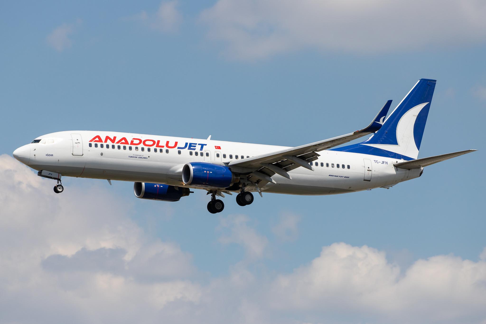 Frankfurt Airport: AnadoluJet (TK / THY) | Operator: Turkish Airlines |  Boeing 737-8F2 B738 | TC-JFH | MSN 29770