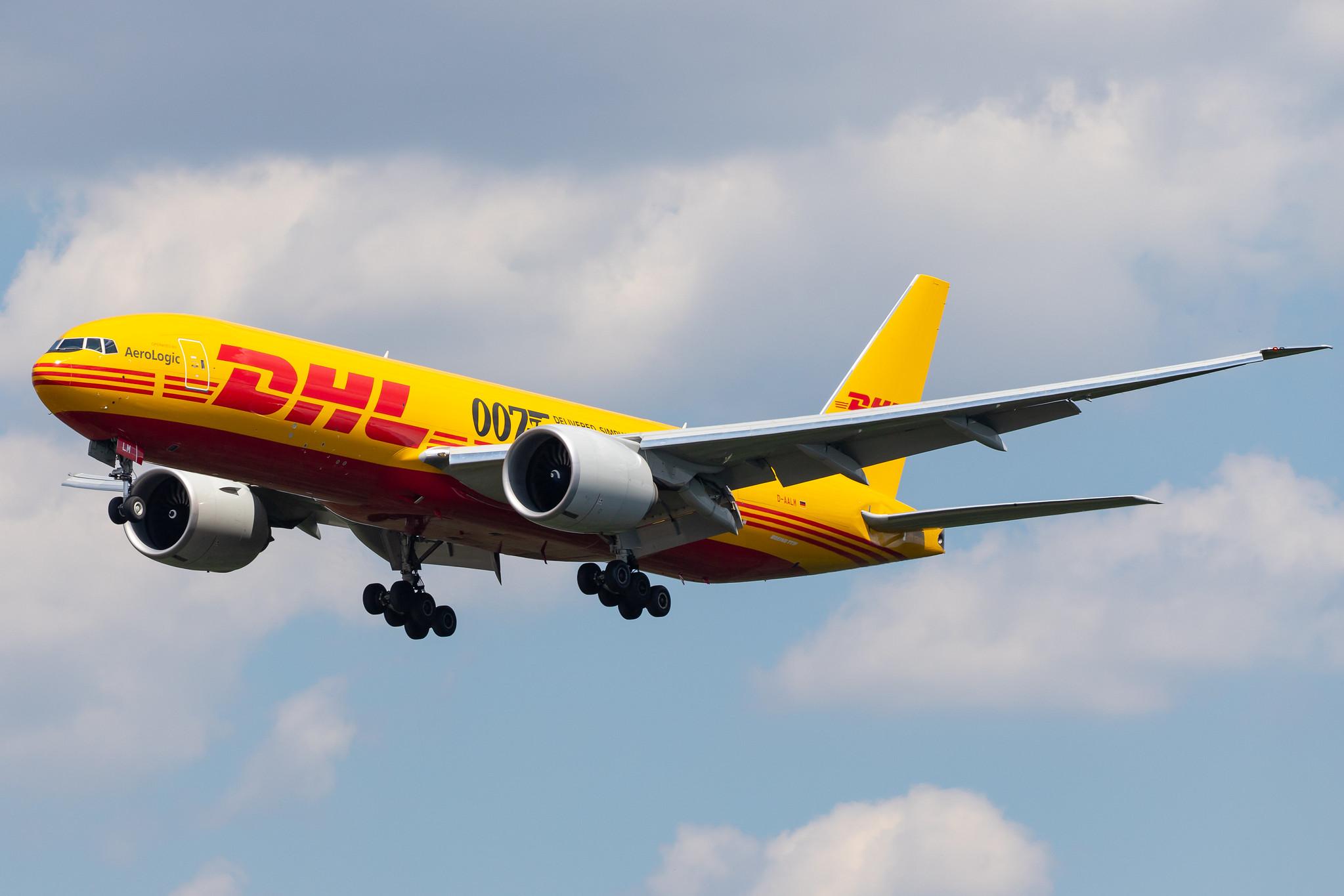 Frankfurt Airport: DHL (D0 / DHK) | Operator: AeroLogic |  Boeing 777-F B77L | D-AALM | MSN 66082
