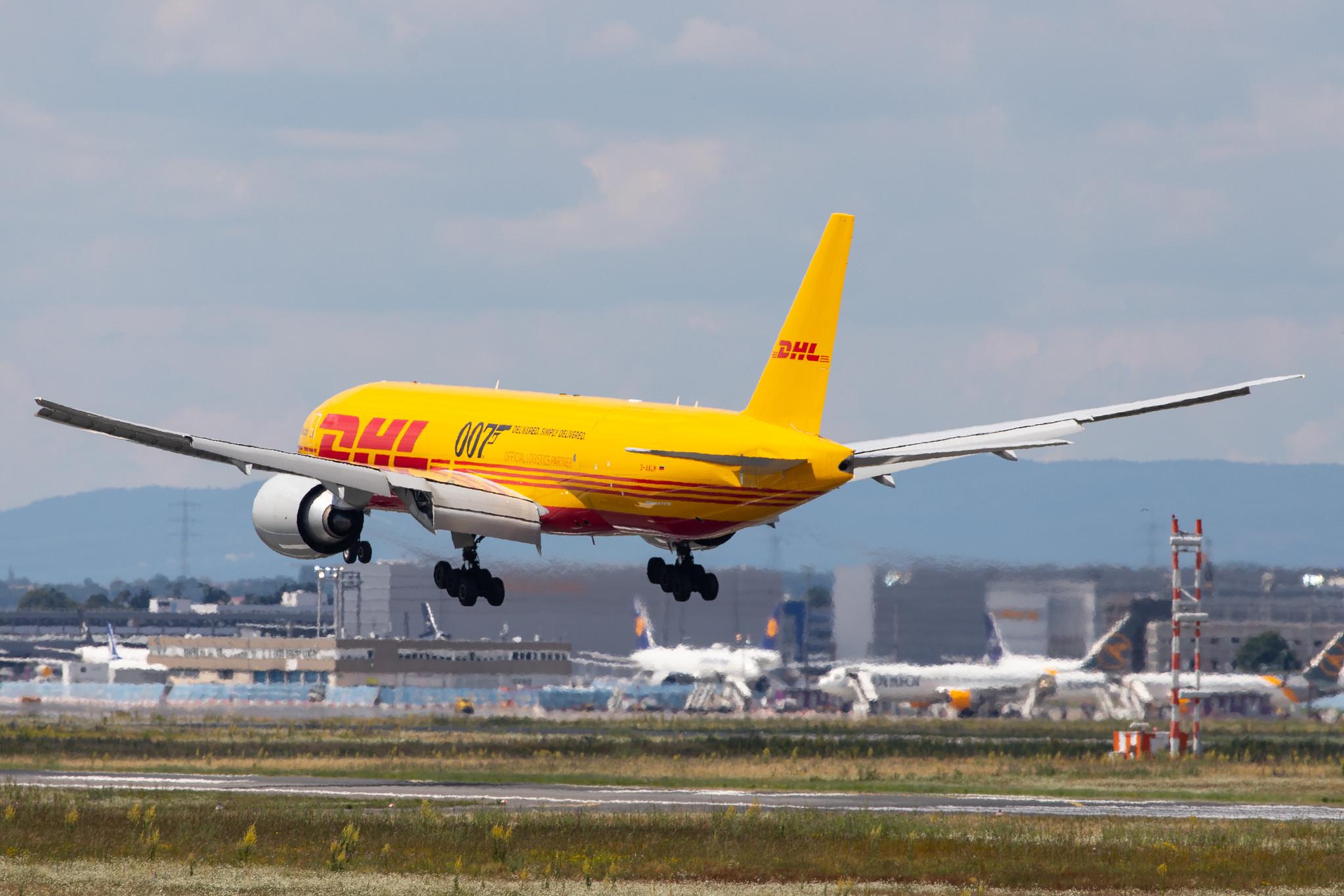 Frankfurt Airport: DHL (D0 / DHK) | Operator: AeroLogic |  Boeing 777-F B77L | D-AALM | MSN 66082