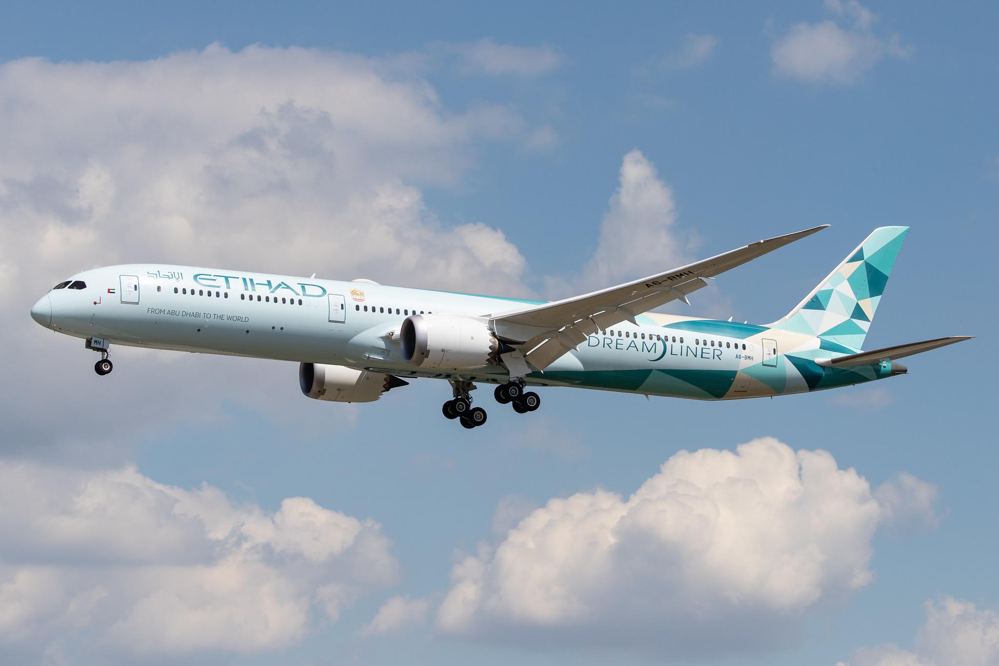 Frankfurt Airport: Etihad (EY / ETD) |  Livery: Greenliner Livery | Operator: Etihad Airways |  Boeing 787-10 Dreamliner B78X | A6-BMH | MSN 60765