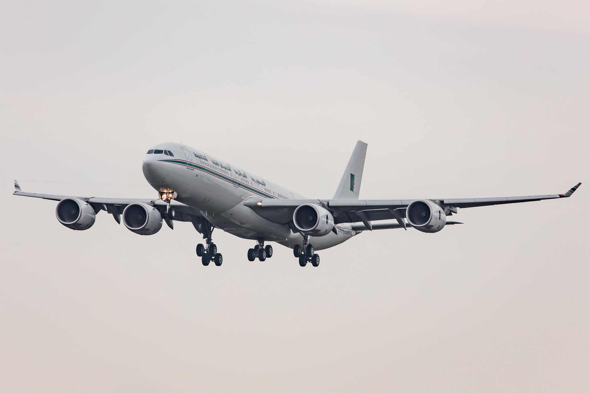 Hamburg Airport: Algerian Government |  Airbus A340-541 A345 | 7T-VPP | MSN 0917
