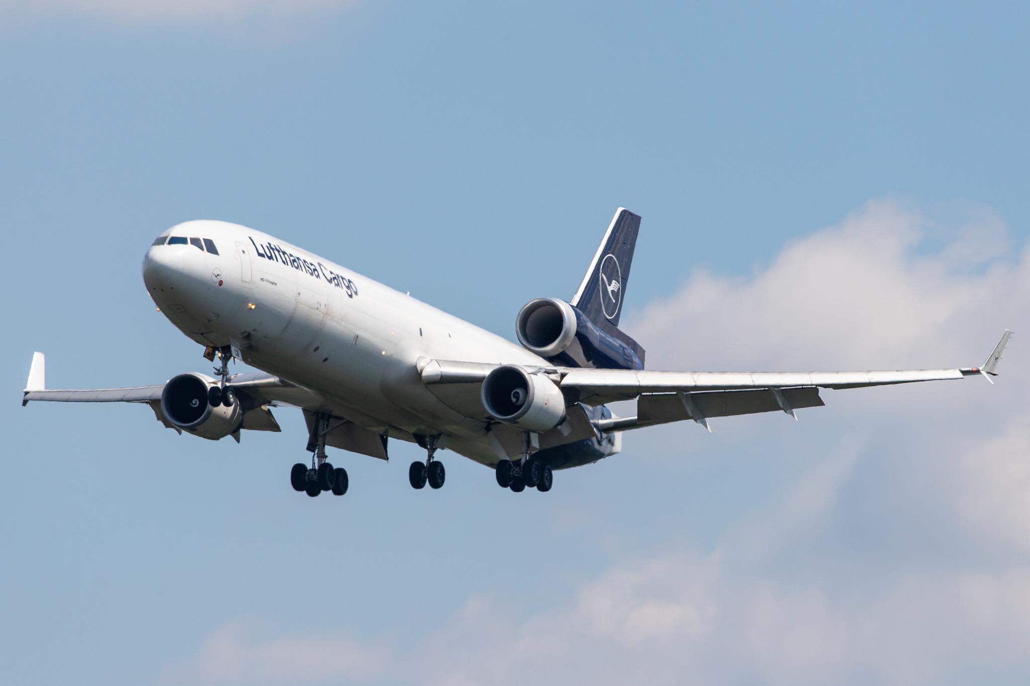 Frankfurt Airport: Lufthansa Cargo (/ GEC) |  McDonnell Douglas MD-11F MD11 | D-ALCB | MSN 48782