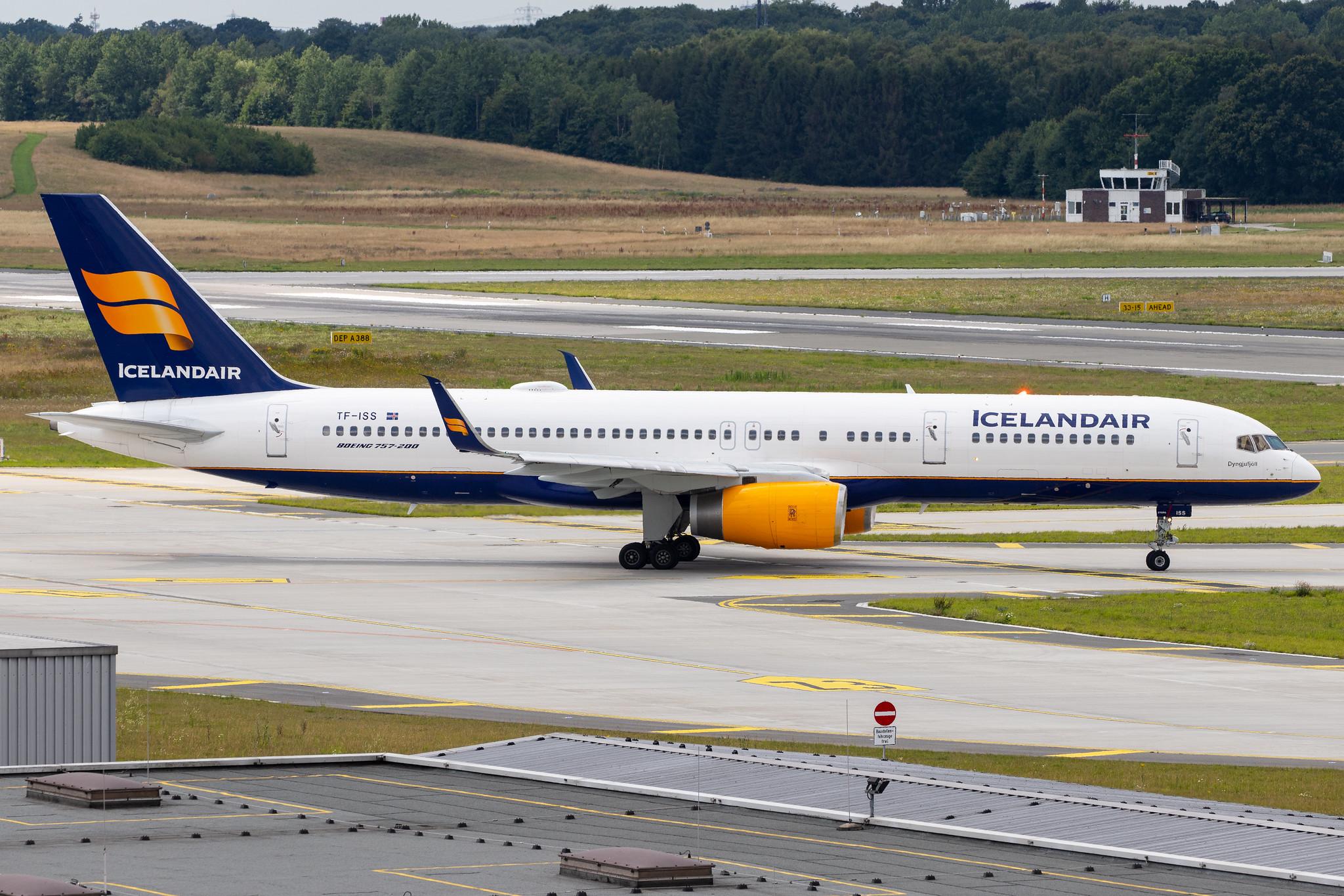 Hamburg Airport: Icelandair (FI / ICE) |  Boeing 757-223 B752 | TF-ISS | MSN 27447