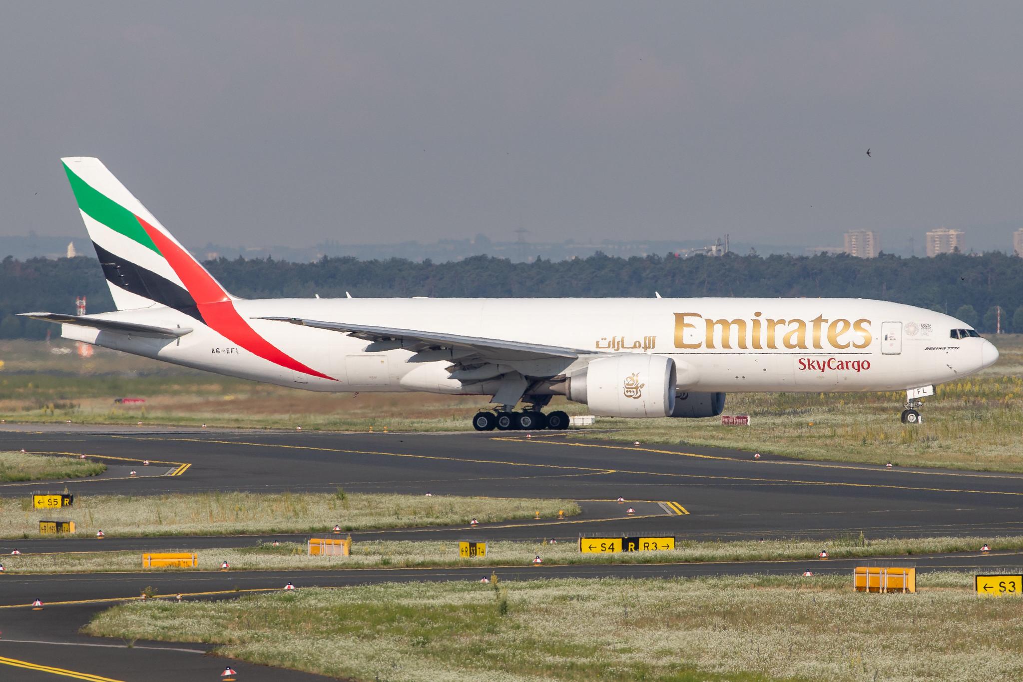 Frankfurt Airport: Emirates SkyCargo (EK / UAE) | Operator: Emirates |  Boeing 777-F1H B77L | A6-EFL | MSN 42230
