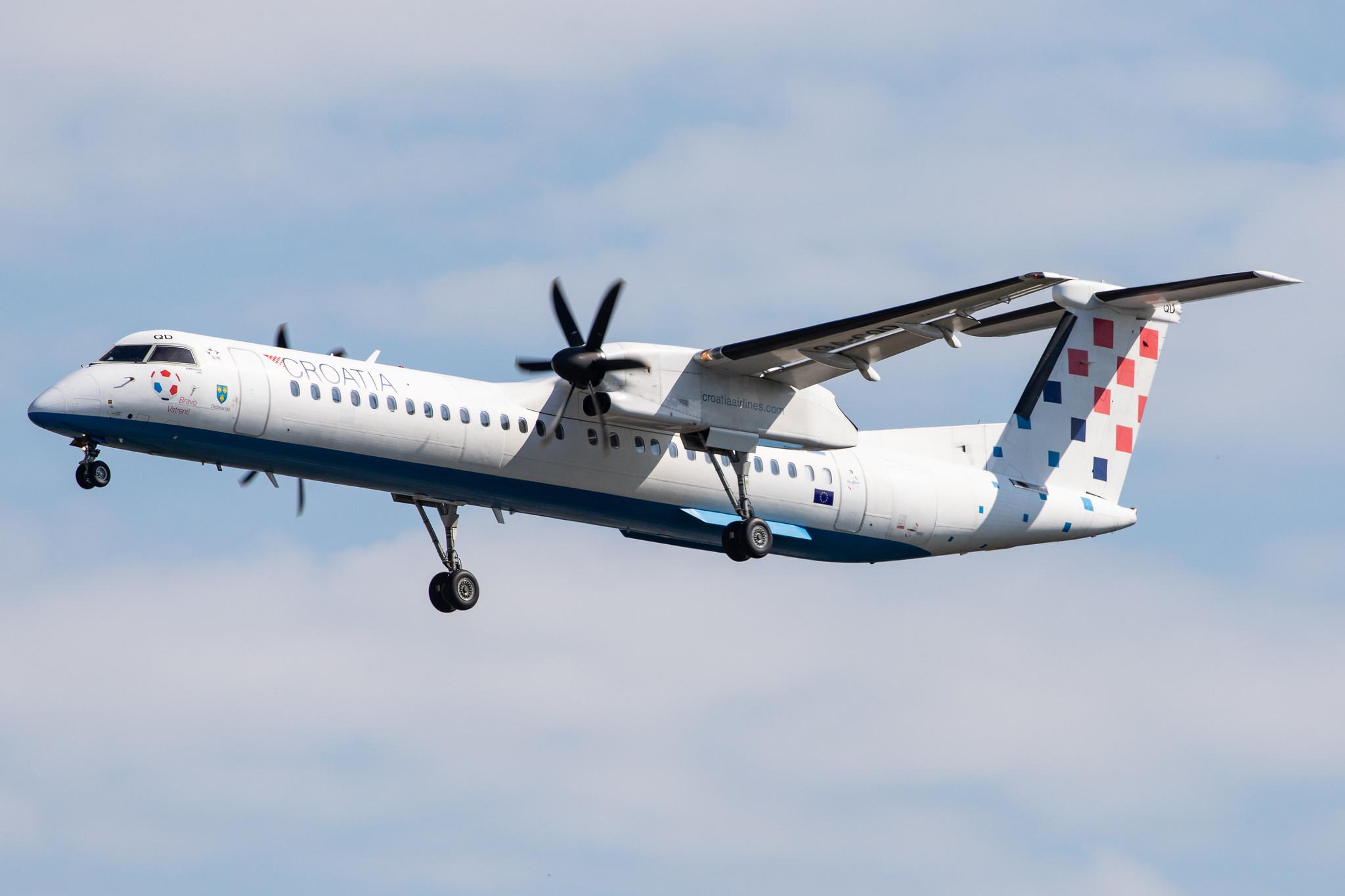 Frankfurt Airport: Croatia Airlines (OU / CTN) |  De Havilland Canada Dash 8-400 DH8D | 9A-CQD | MSN 4260