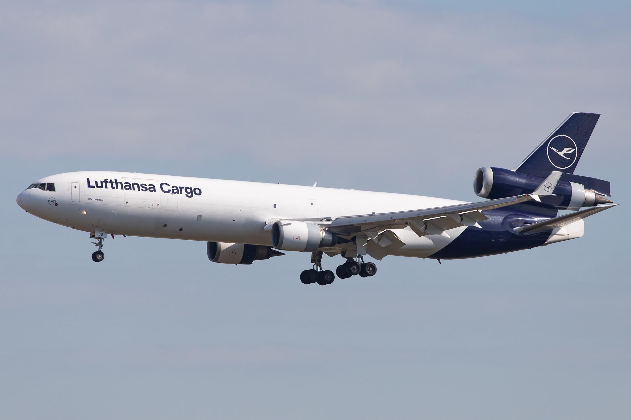 Frankfurt Airport: Lufthansa Cargo (/ GEC) |  McDonnell Douglas MD-11F MD11 | D-ALCA | MSN 48781