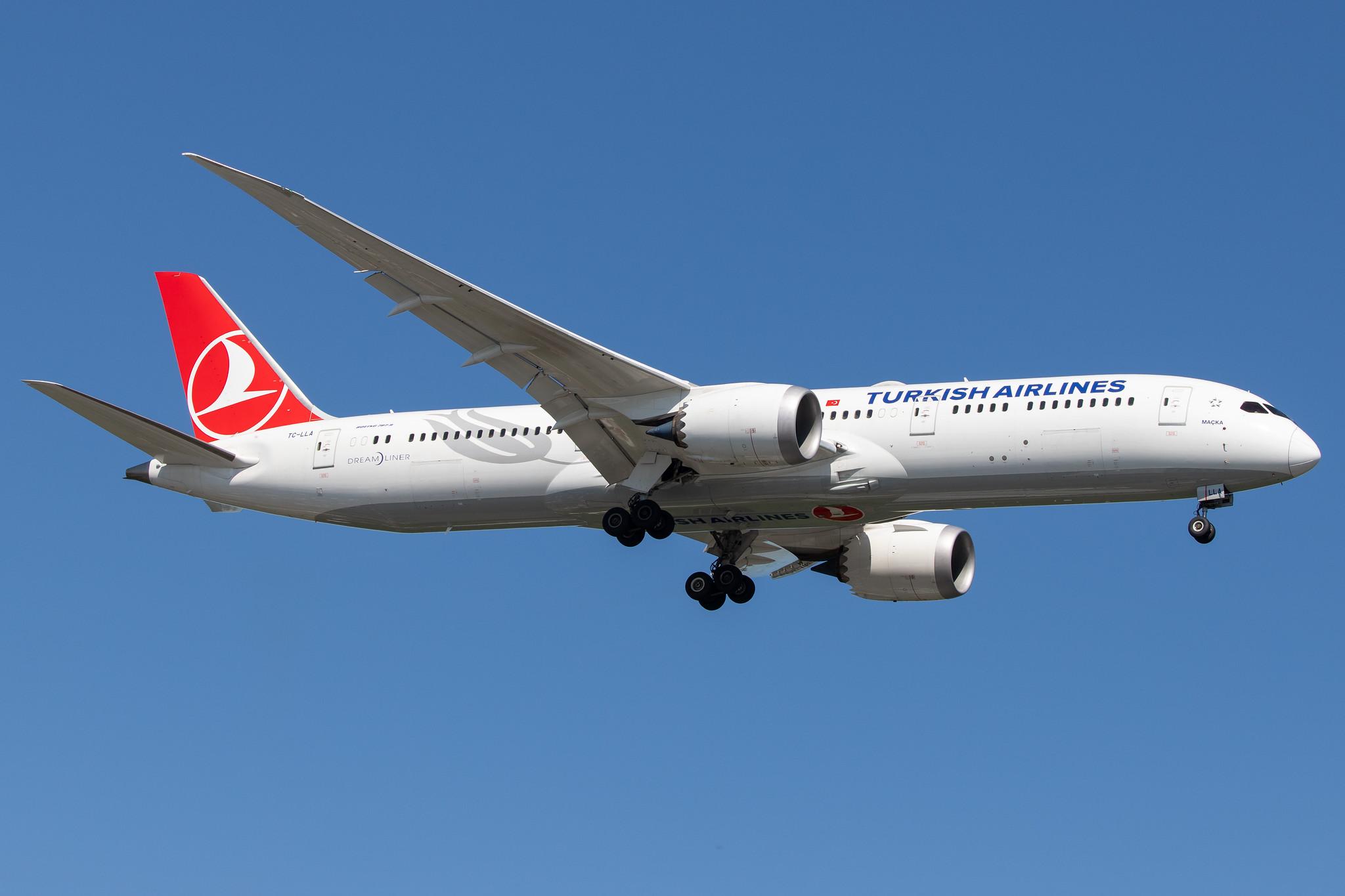 Hamburg Airport: Turkish Airlines (TK / THY) |  Boeing 787-9 Dreamliner B789 | TC-LLA | MSN 65801