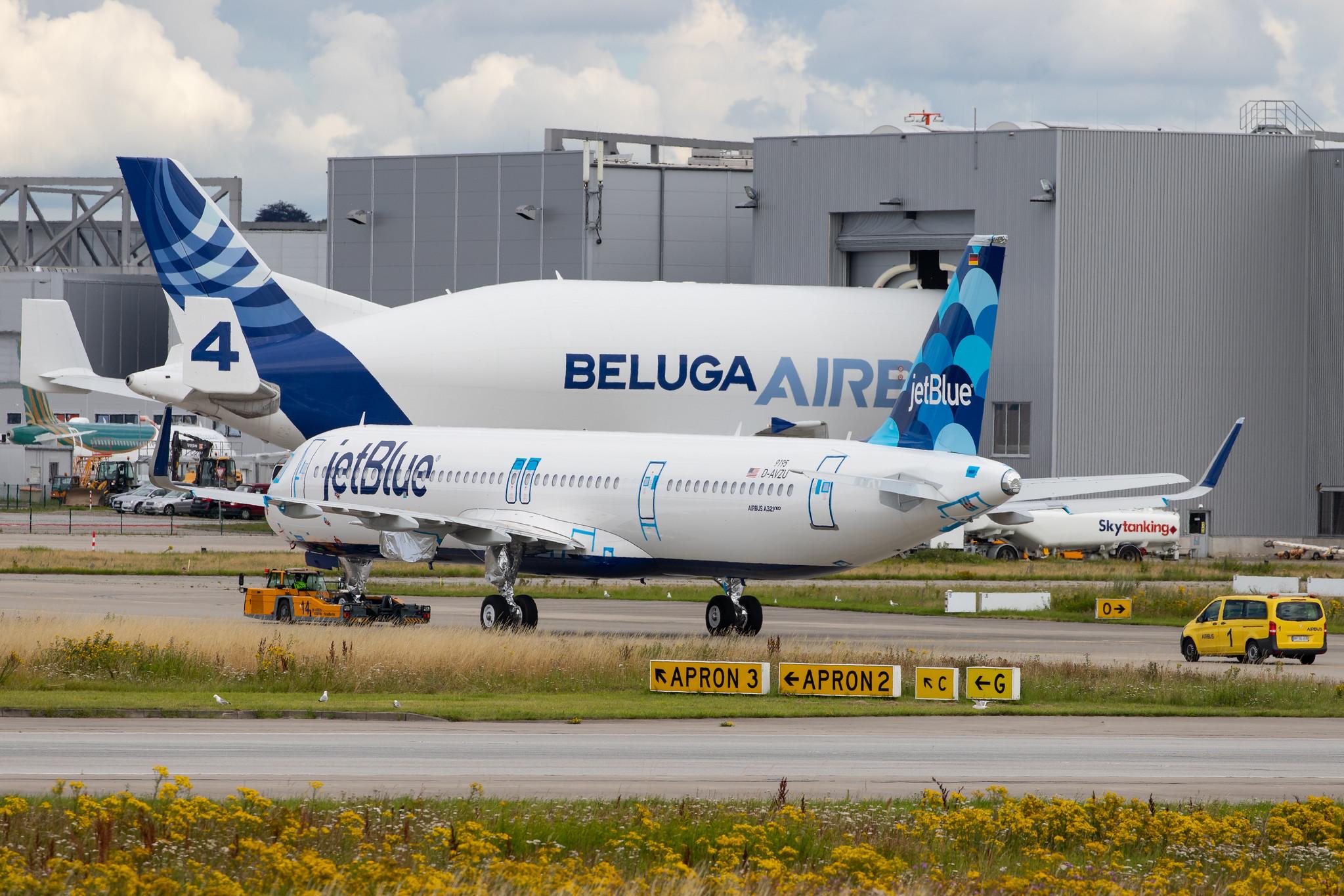 Hamburg Finkenwerder: JetBlue Airways (B6 / JBU) |  Airbus A321-271NX A21N | D-AVZU | MSN 9195