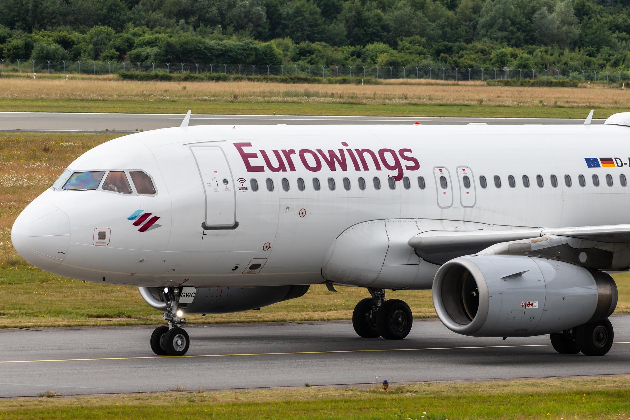 Hamburg Airport: Eurowings (EW / EWG) |  Airbus A319-132 A319 | D-AGWC | MSN 2976