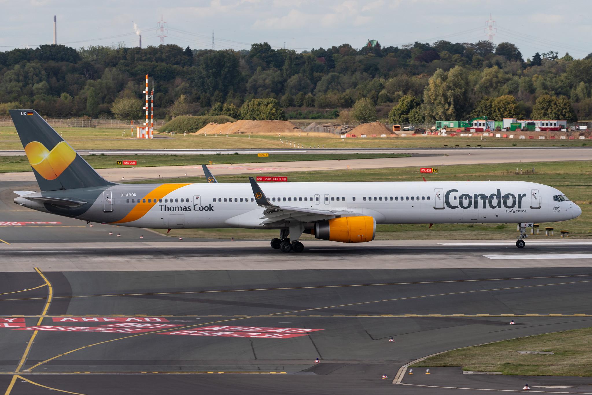 Düsseldorf Airport: Condor (DE / CFG) |  Boeing 757-330 B753 | D-ABOK | MSN 29020
