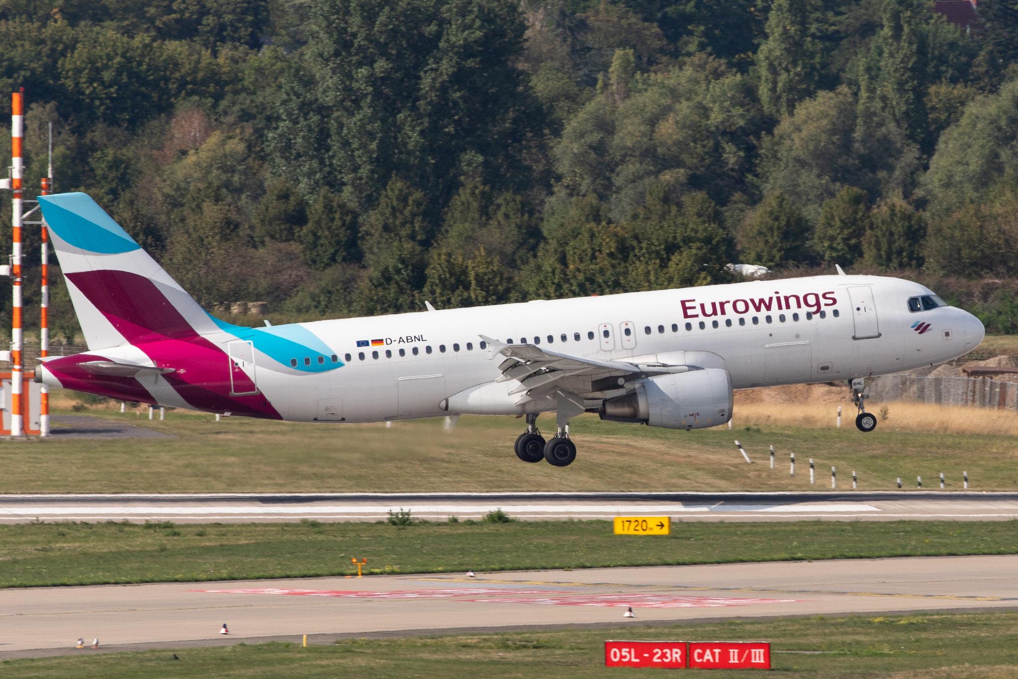 Düsseldorf Airport: Eurowings (EW / EWG) |  Airbus A320-214 A320 | D-ABNL | MSN 1852