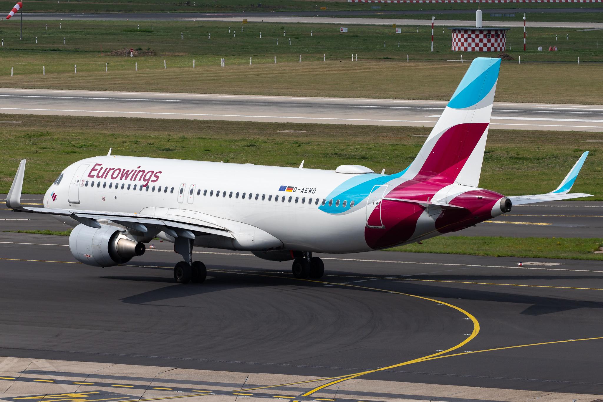 Düsseldorf Airport: Eurowings (EW / EWG) |  Airbus A320-214 A320 | D-AEWO | MSN 7394