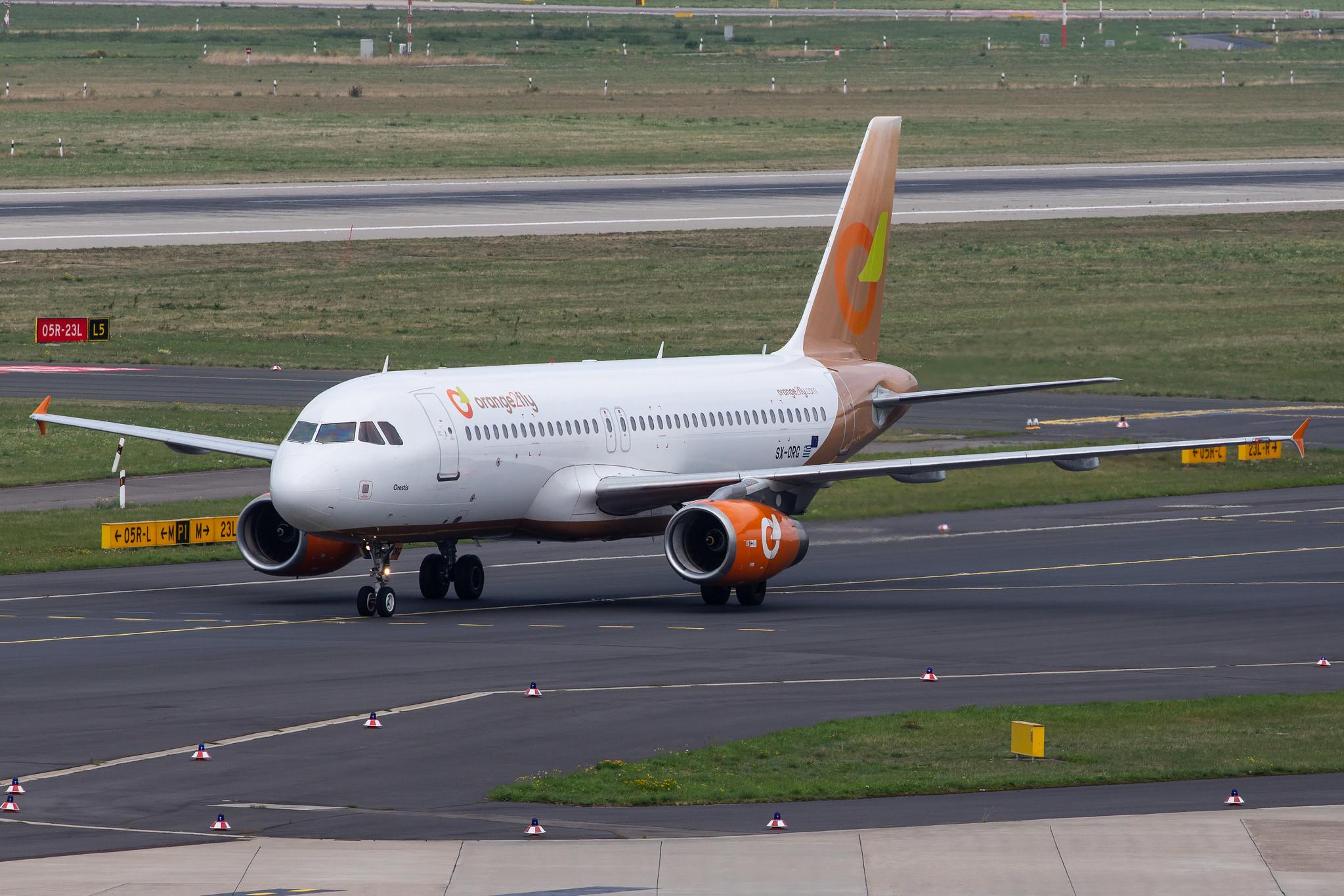 Düsseldorf Airport: Orange2fly (O4 / OTF) |  Airbus A320-232 A320 | SX-ORG | MSN 1407
