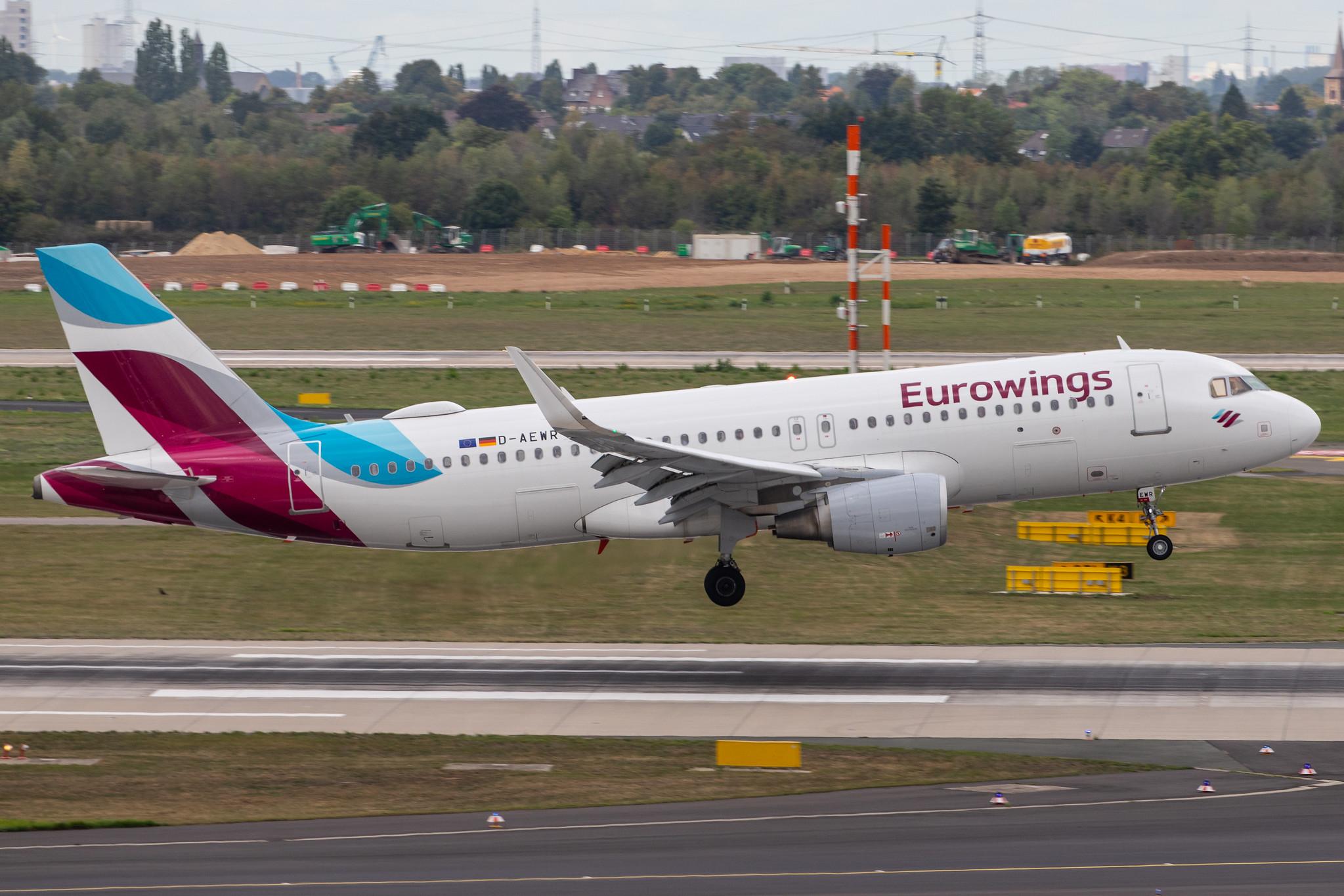 Düsseldorf Airport: Eurowings (EW / EWG) |  Airbus A320-214 A320 | D-AEWR | MSN 7412