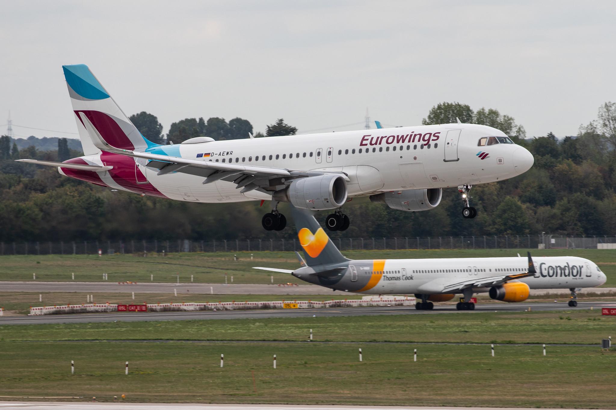 Düsseldorf Airport: Eurowings (EW / EWG) |  Airbus A320-214 A320 | D-AEWR | MSN 7412