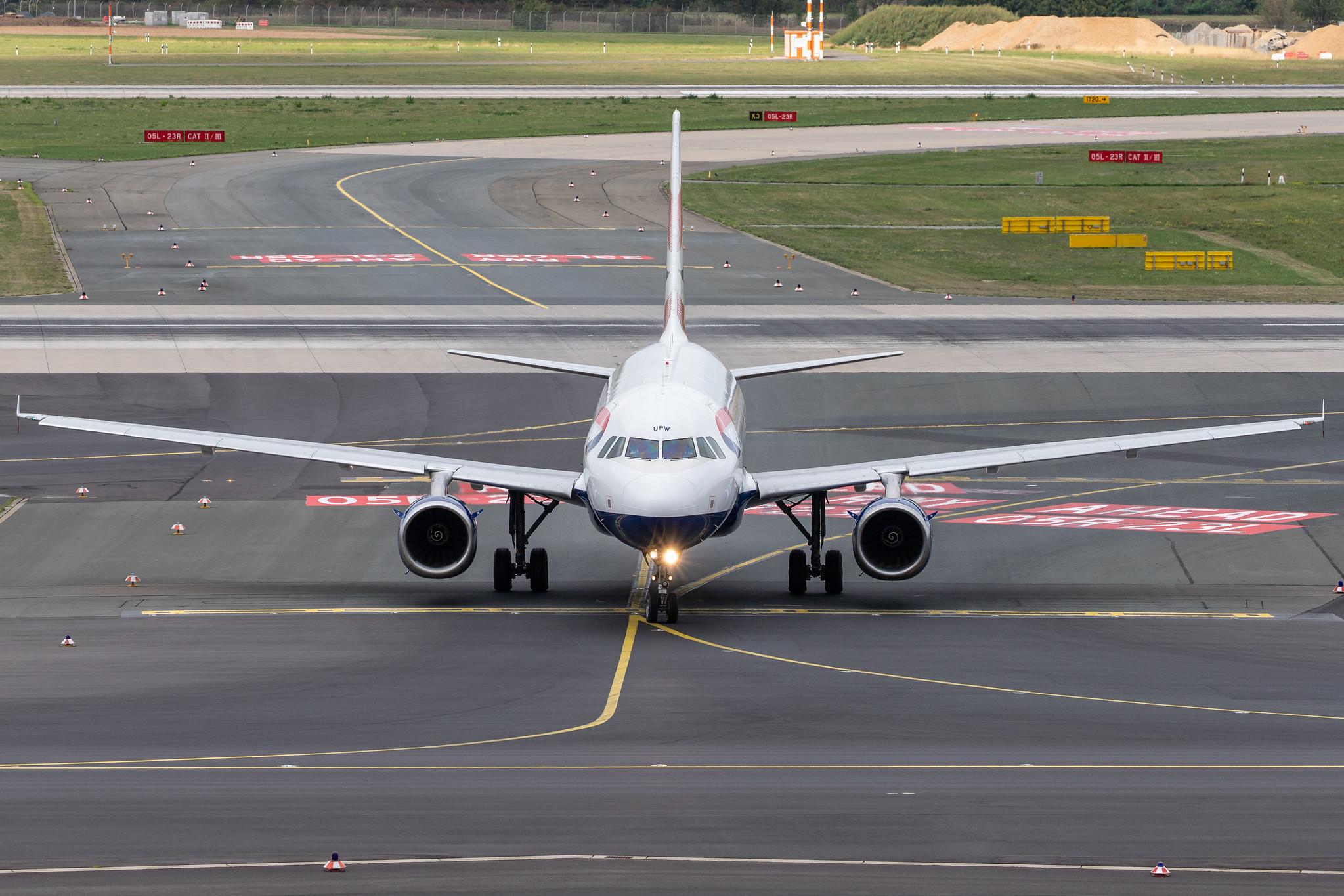 Düsseldorf Airport: British Airways (BA / BAW) |  Airbus A319-131 A319 | G-EUPW | MSN 1440