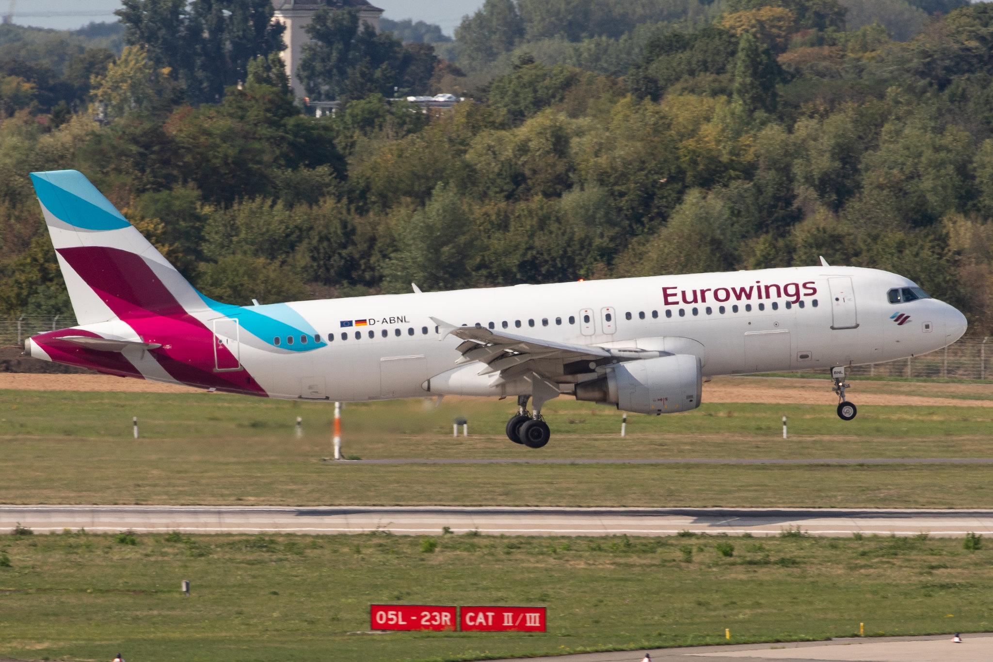 Düsseldorf Airport: Eurowings (EW / EWG) |  Airbus A320-214 A320 | D-ABNL | MSN 1852