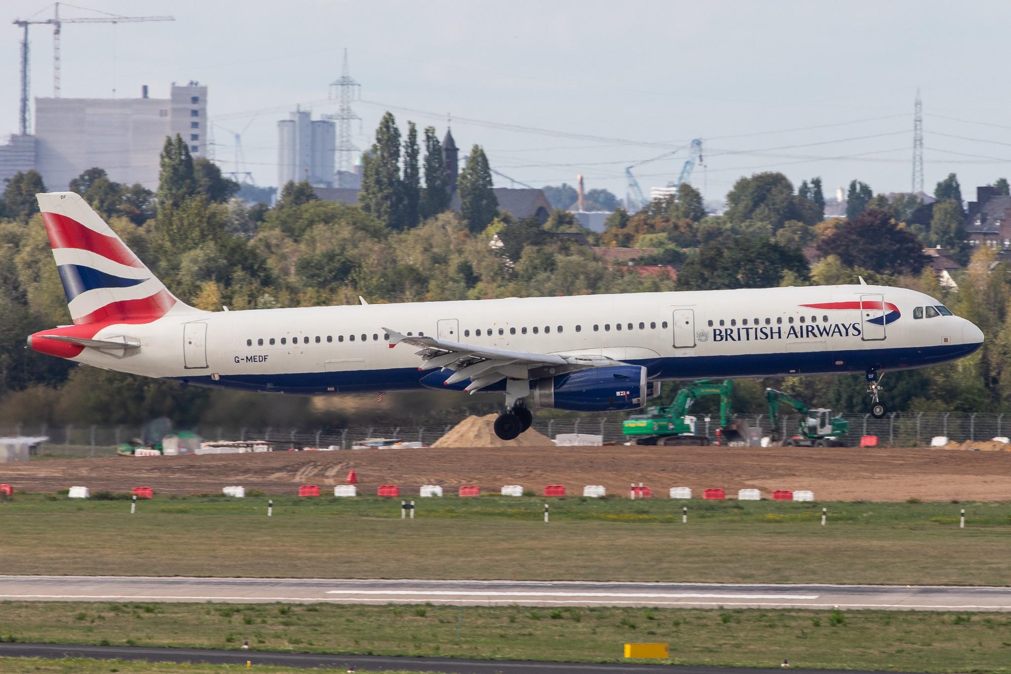 Düsseldorf Airport: British Airways (BA / BAW) |  Airbus A321-231 A321 | G-MEDF | MSN 1690