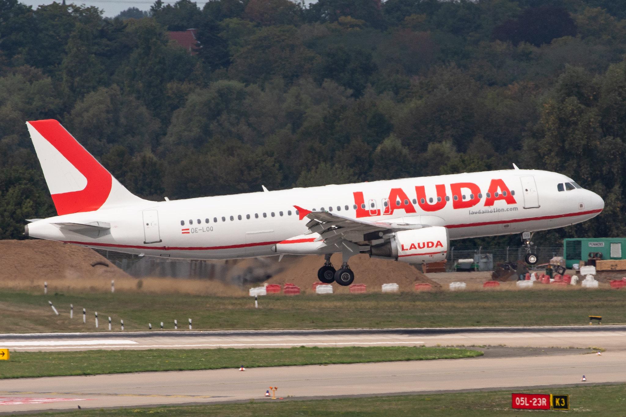 Düsseldorf Airport: Laudamotion (OE / LDM) |  Airbus A320-214 A320 | OE-LOQ | MSN 3131