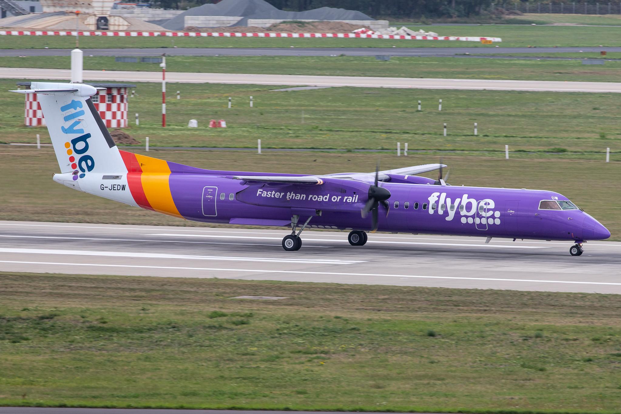 Düsseldorf Airport: Flybe (BE / BEE) |  De Havilland Canada Dash 8-400 DH8D | G-JEDW | MSN 4093